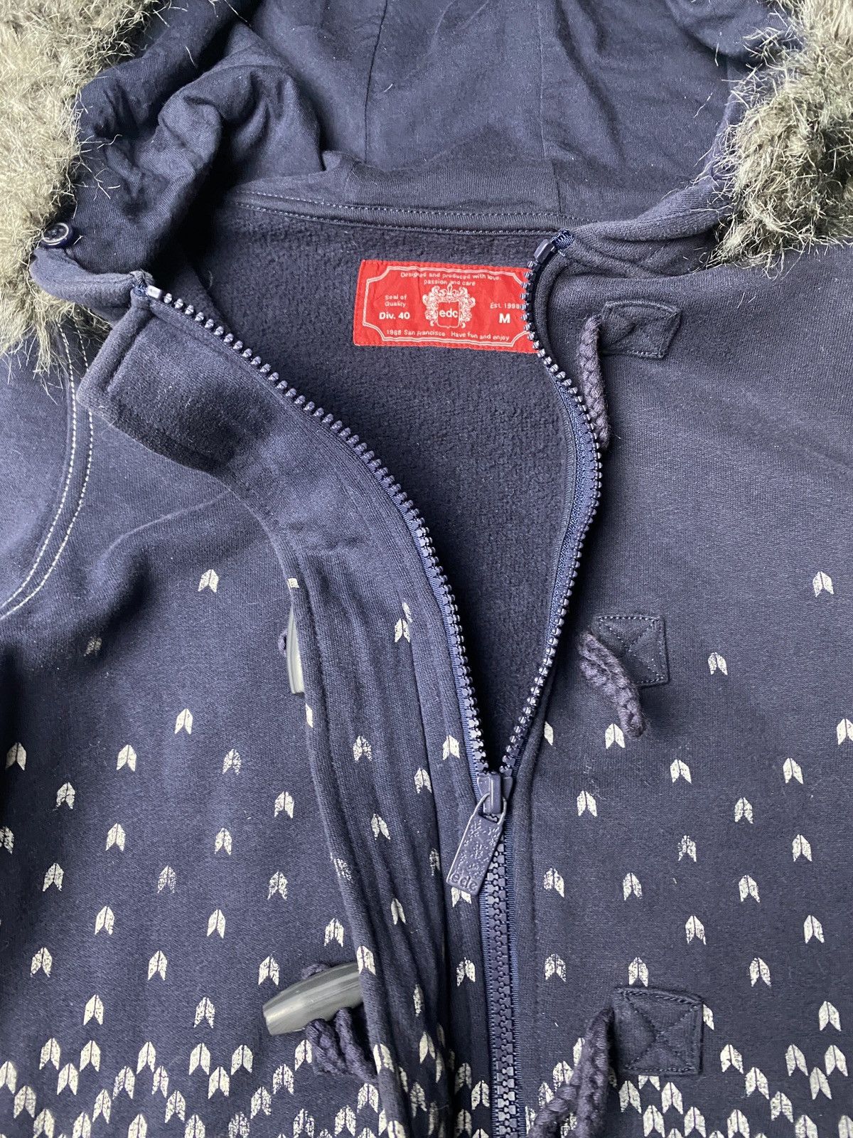 If Six Was Nine 2000's Edc Fur Ethnic Style Hoodie Size US S / EU 44-46 / 1 - 9 Thumbnail