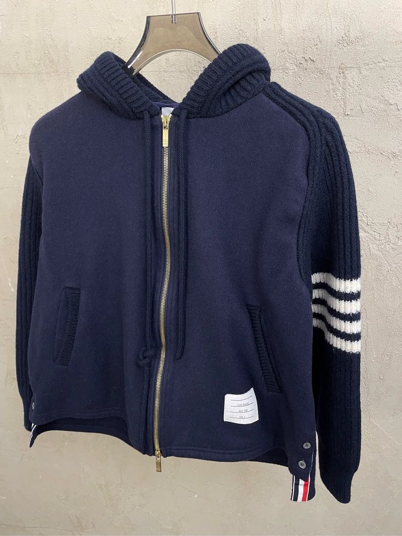 Thom Browne Thom browne Dark blue high-priced four-stripe cashmere wool Size US M / EU 48-50 / 2 - 4 Thumbnail