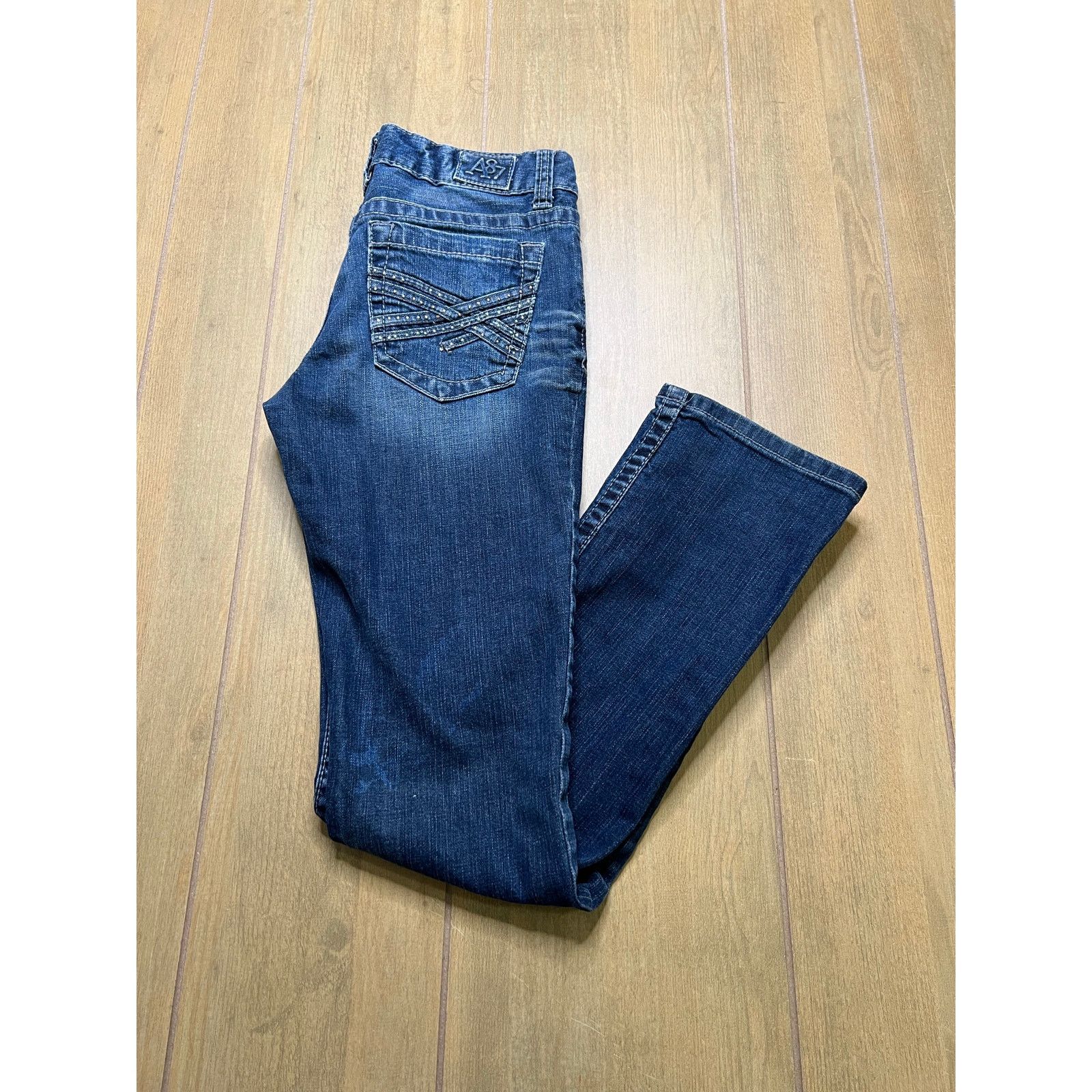 Aeropostale Y2K Aeropostale Bayla Skinny Denim Sz 7/8 Reg Low Rise Size 30" / US 8 / IT 44 - 1 Thumbnail