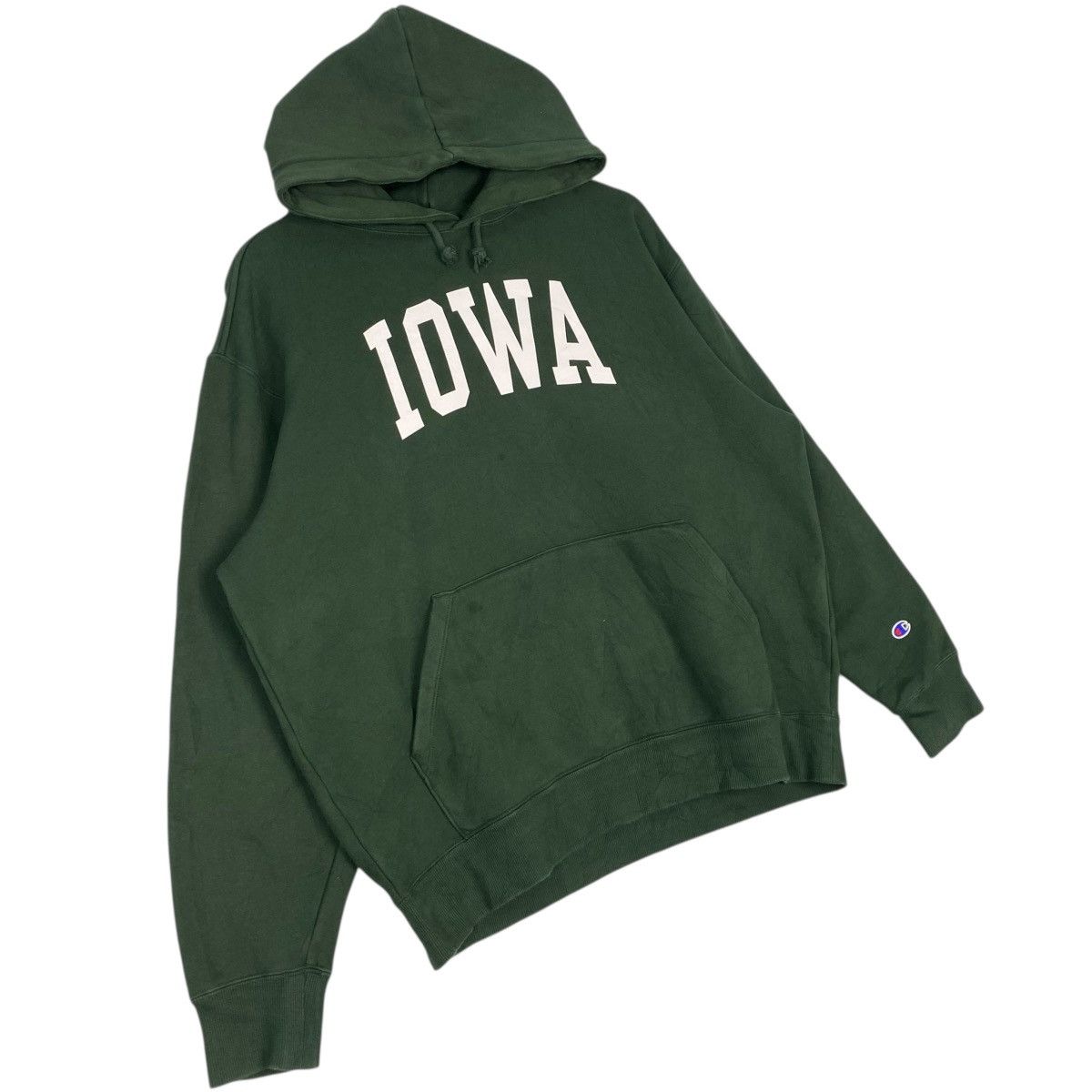 Other Vintage Champion American Big Logo Hoodie Sweater Green Sz L Size US L / EU 52-54 / 3 - 3 Thumbnail