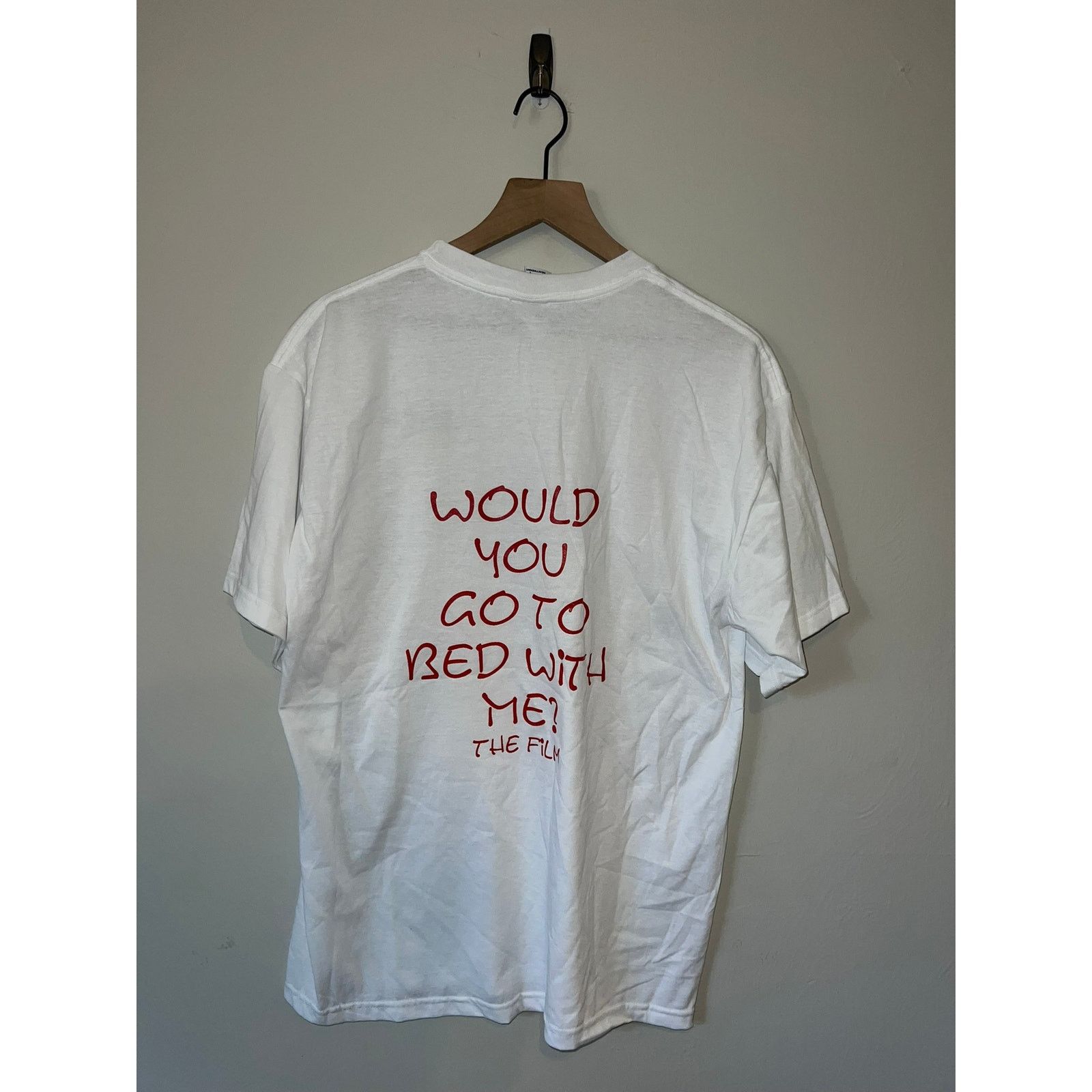 Jerzees 90s Only One Question The Film Bed With Me Shirt VTG Large Size US L / EU 52-54 / 3 - 5 Thumbnail