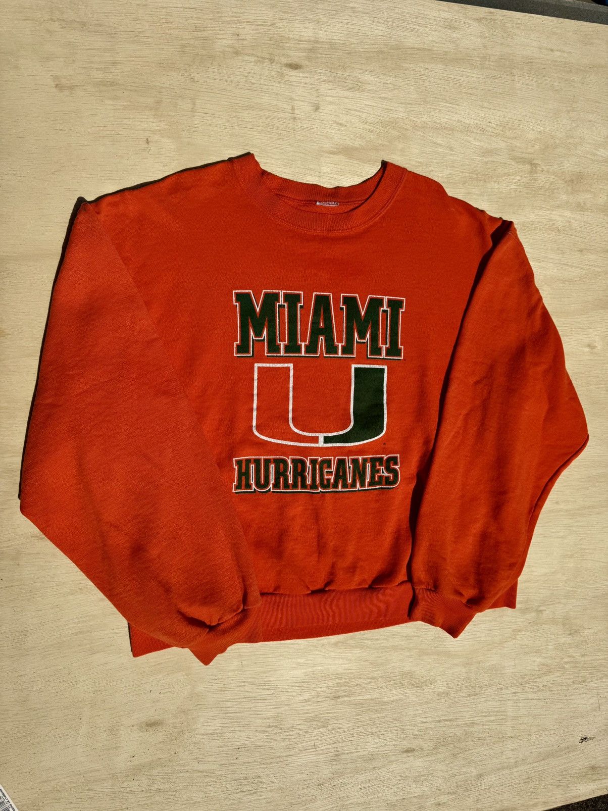 Vintage Miami Hurricanes University 80’s Vintage College Sweatshirt Size US M / EU 48-50 / 2 - 4 Thumbnail