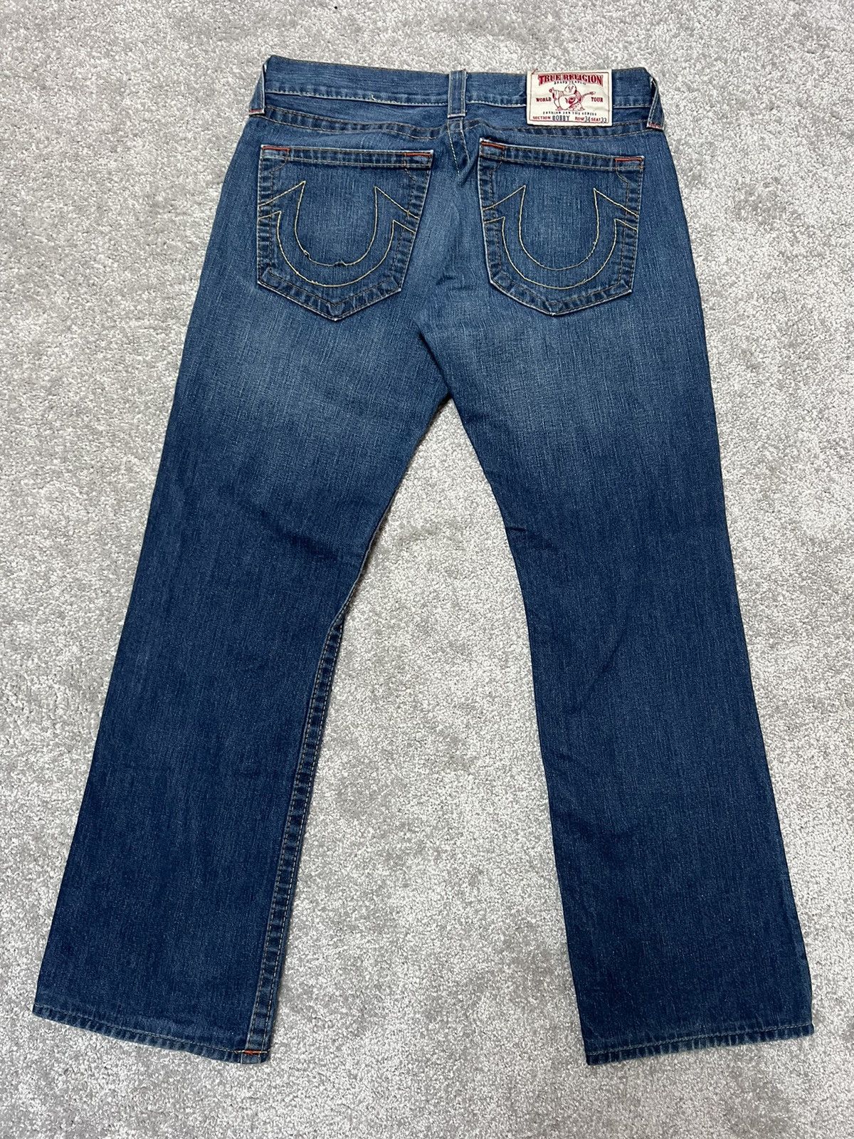 True Religion Vintage True Religion Baggy Fit Wide Leg Flared Jeans 34x33 Size US 34 / EU 50 - 3 Thumbnail