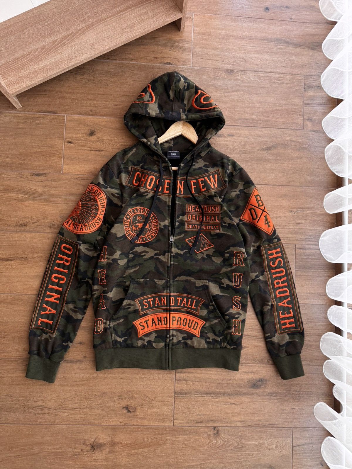 Japanese Brand × Vintage Vintage Ed Hardy by Christian Audigier Camo Style Hoodie Size US S / EU 44-46 / 1 - 3 Thumbnail