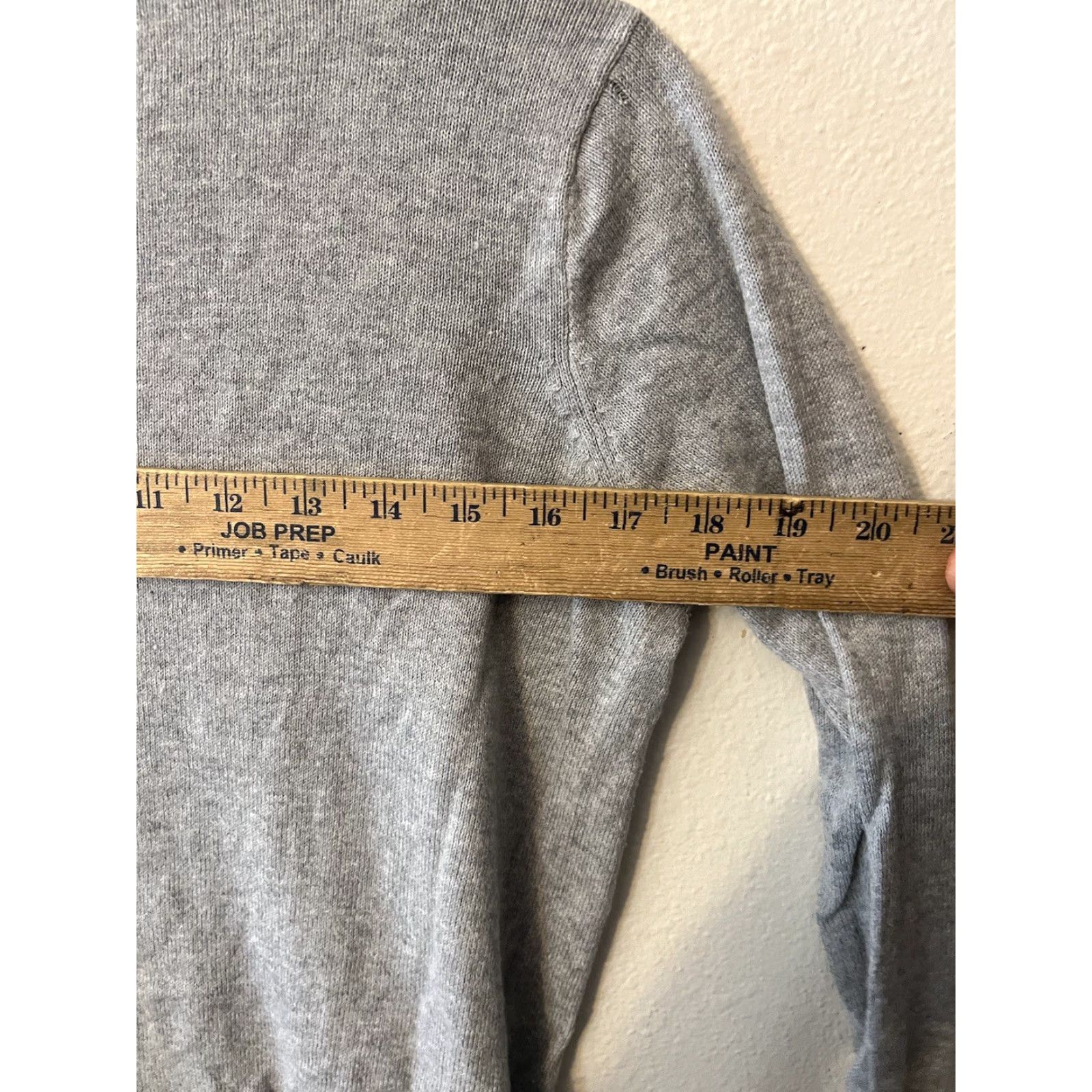 Gap GAP Cardigan Sweater Size Small Gray Crew Cotton 3/4 Sleeve Lightweight Button Down Front Teal Women Mens Size S / US 4 / IT 40 - 5 Thumbnail