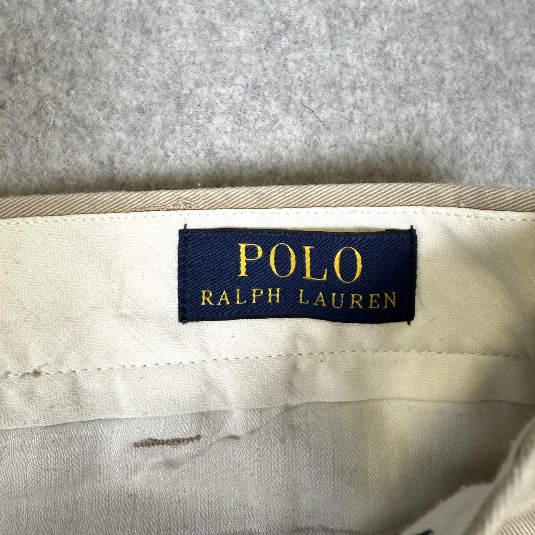Polo Ralph Lauren VINTAGE Polo Ralph Lauren Pants Men's 34x32 Flat Front Ankle Length Khaki Tan 34 in. Regular Mens Size US S / EU 44-46 / 1 - 2 Thumbnail
