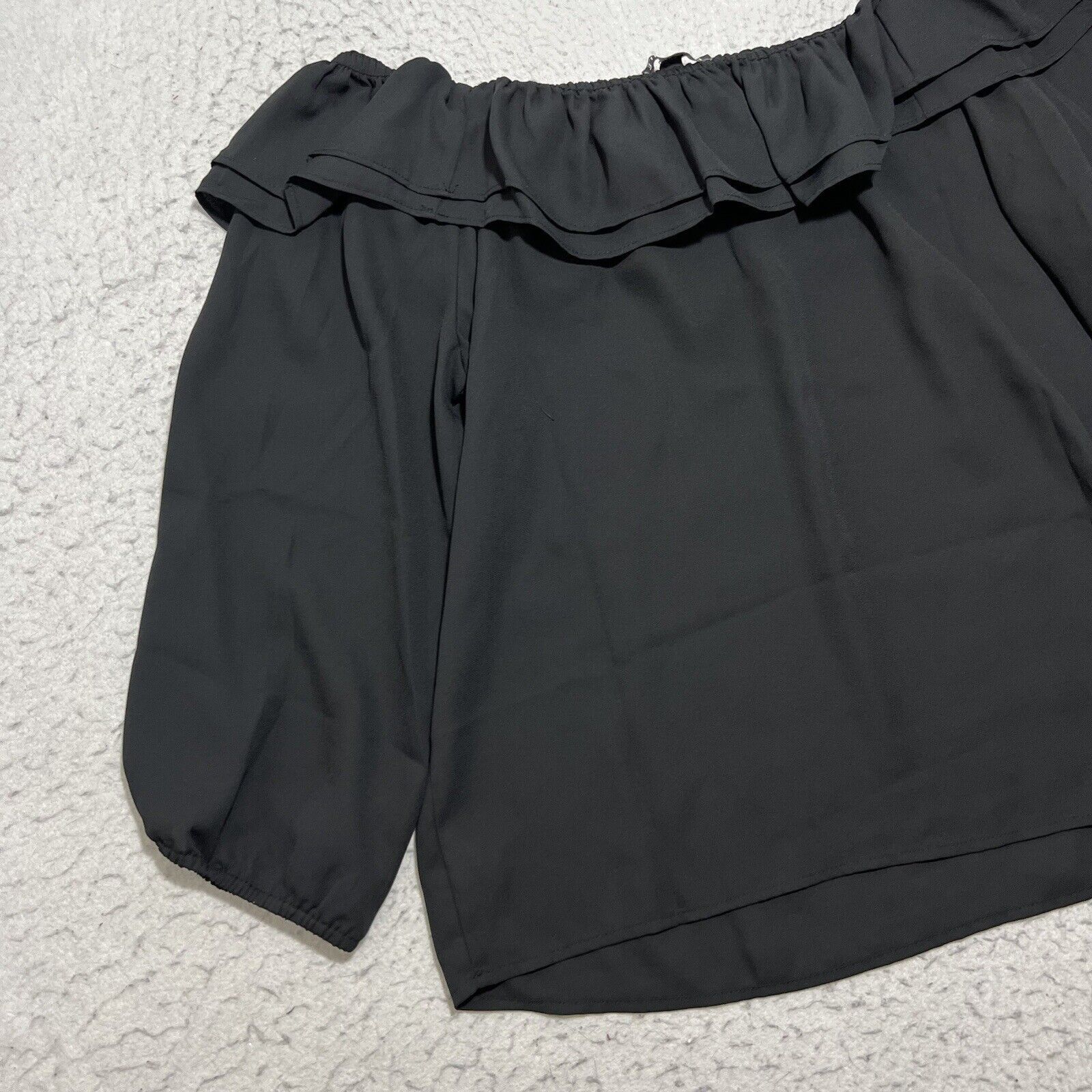 J.Crew J. Crew Mercantile Ruffle Convertible Off Shoulder Blouse Size M / US 6-8 / IT 42-44 - 9 Thumbnail
