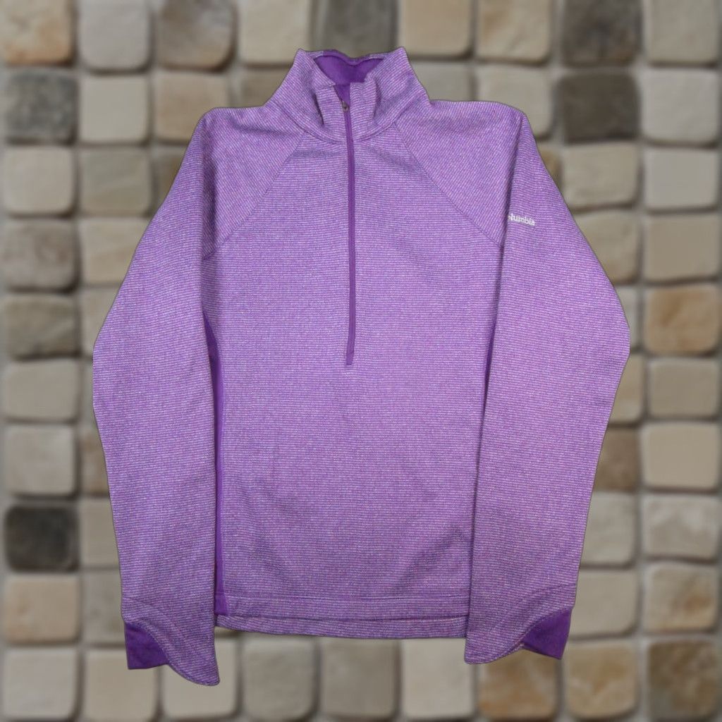 Vintage Columbia Sweater Womens XS Purple Half Zip Shirt Adult XS Purple Columbia Sweater Pullover Winter Size XS / US 0-2 / IT 36-38 - 1 Thumbnail