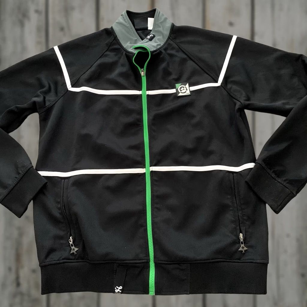 Vintage LRG Track Jacket Mens Large Black Hip Hop Y2K Streetwear Size US L / EU 52-54 / 3 - 1 Thumbnail