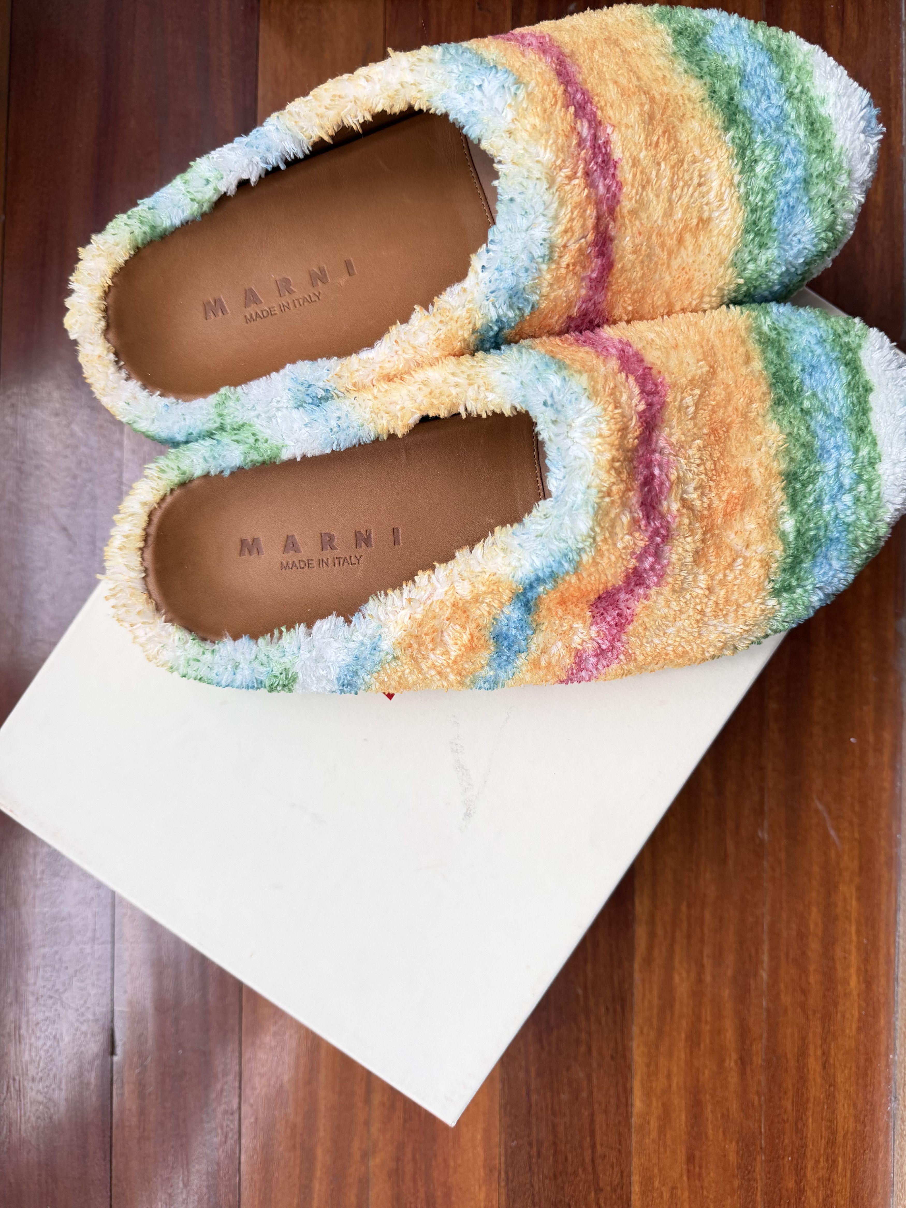Marni Marni Sabot Mules Multi Color Size US 8 / EU 41 - 1 Thumbnail