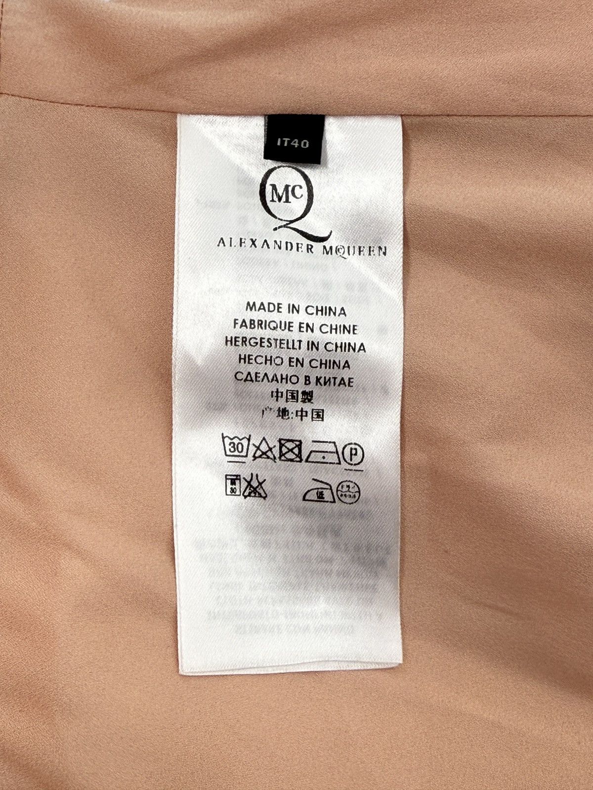 MCQ MCQ by Alexander McQueen Light Peach Mini Dress IT40 Size S / US 4 / IT 40 - 10 Thumbnail