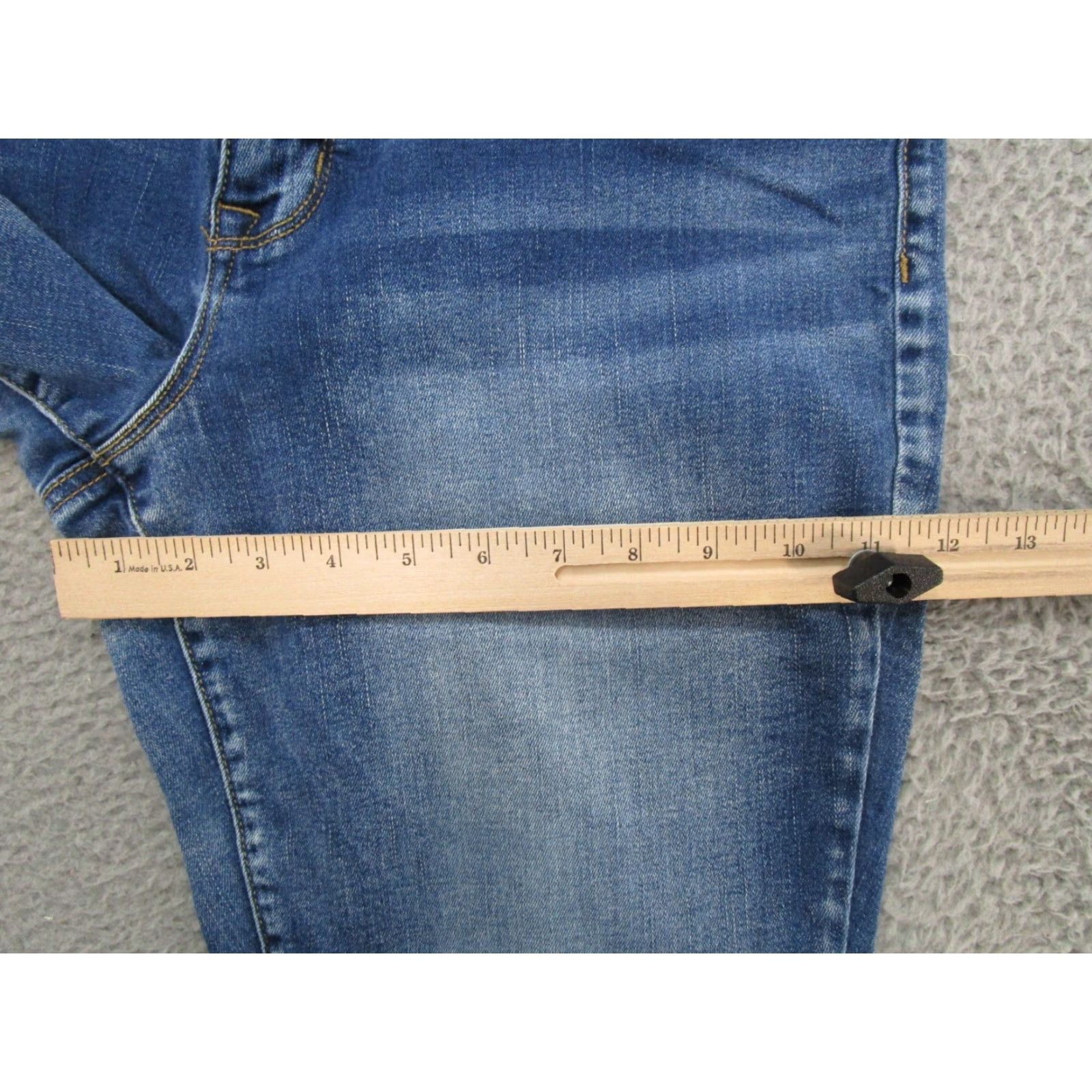 Vintage Maurice's Women's Denim Jeans Tapered Leg Stretch Blue Size L Short Regular Jeans Womens - Size 36" / US 14 / IT 50 - 7 Thumbnail
