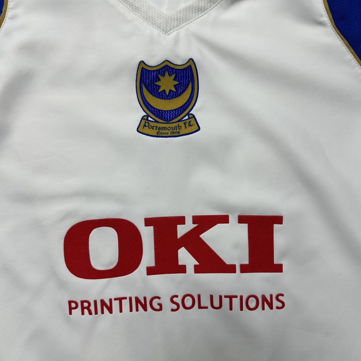 Vintage PORTSMOUTH JAKO 2006/2007 FOOTBALL AWAY JERSEY #27 KANU Size US L / EU 52-54 / 3 - 5 Thumbnail