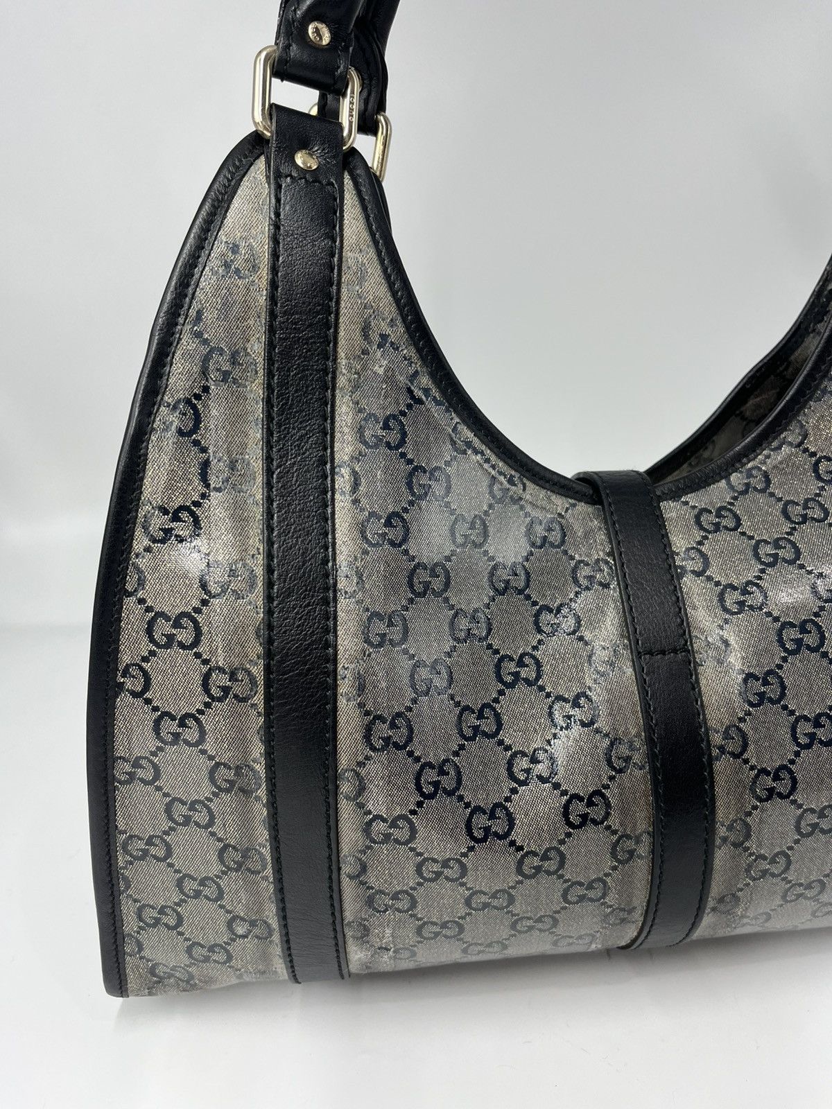 Gucci GUCCI Crystal Monogram Medium Joy Shoulder Bag Black Size ONE SIZE - 6 Thumbnail