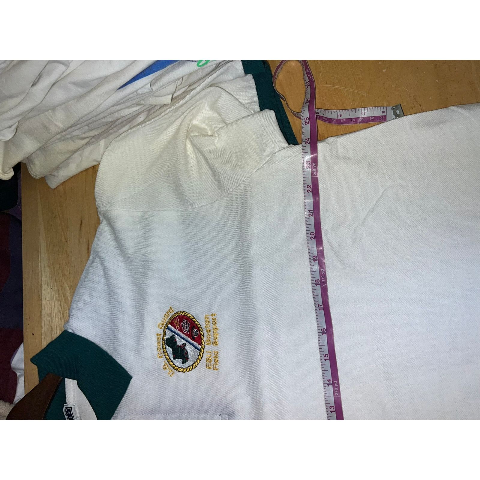 Jerzees Vintage US Coast Guard Polo Shirt ESU Boston Field 90s XL Size US XL / EU 56 / 4 - 7 Thumbnail