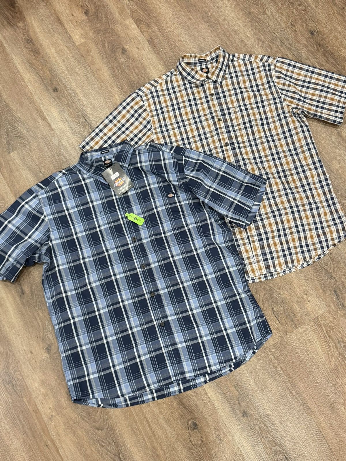 Dickies Dickies Plaid Print Fit Flex S/S Button Down Work Shirt Size US M / EU 48-50 / 2 - 6 Thumbnail