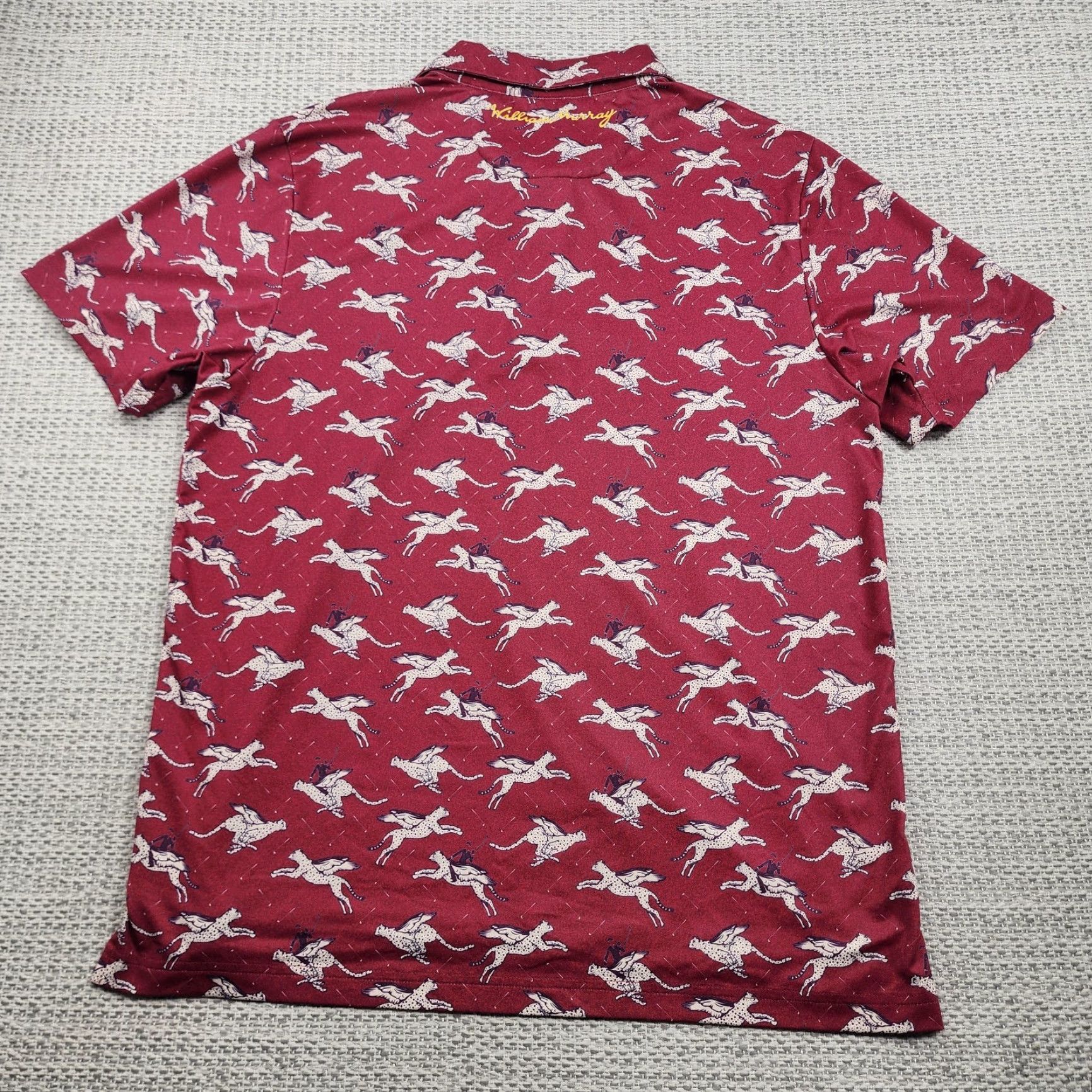Vintage VINTAGE Bill William Murray Polo Shirt Mens Large Red Golf Performance Stretch Size US L / EU 52-54 / 3 - 7 Thumbnail