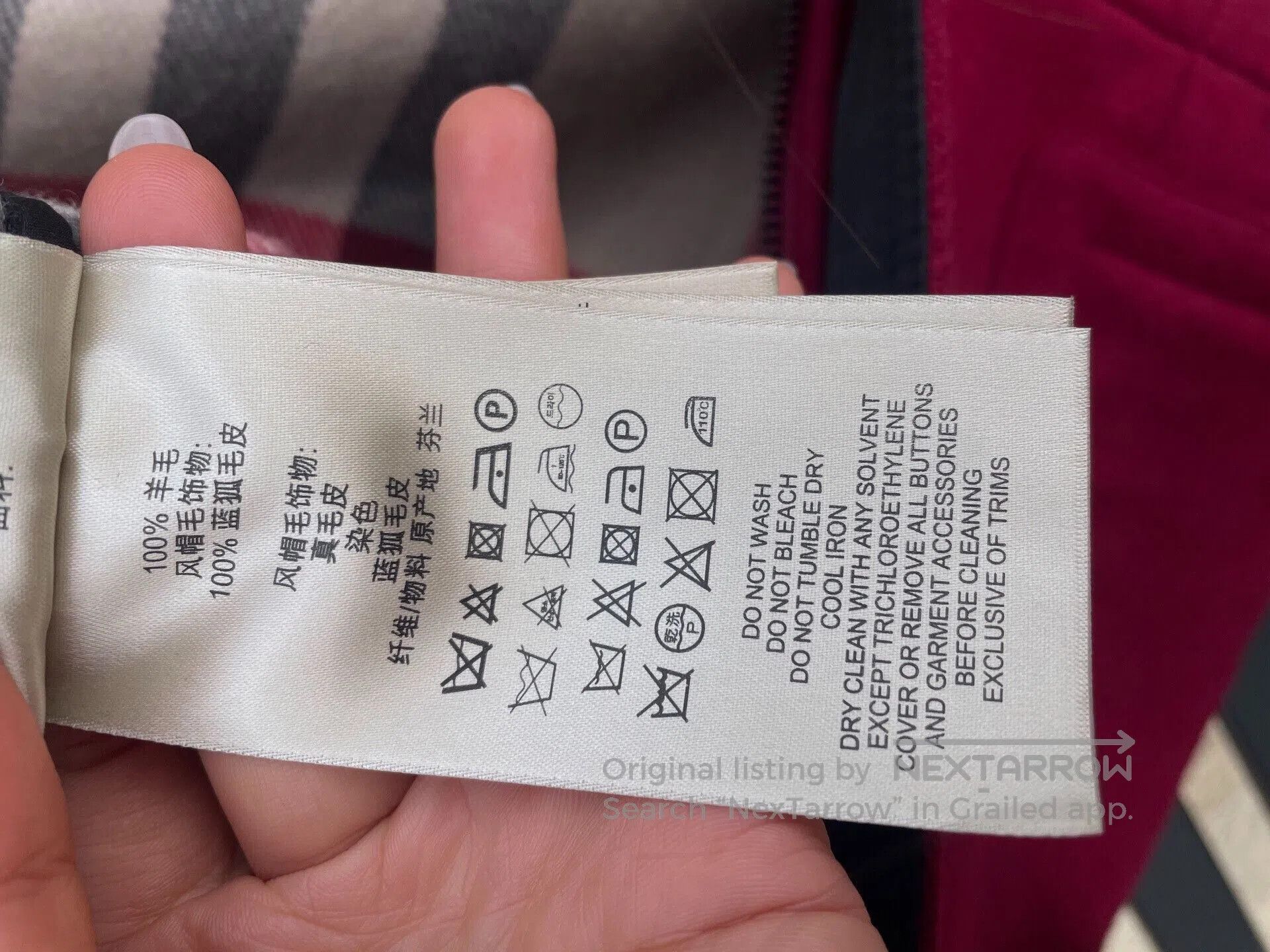 Burberry Burberry Toggle Coat in Excellent Condition. Size XS / US 0-2 / IT 36-38 - 8 Thumbnail