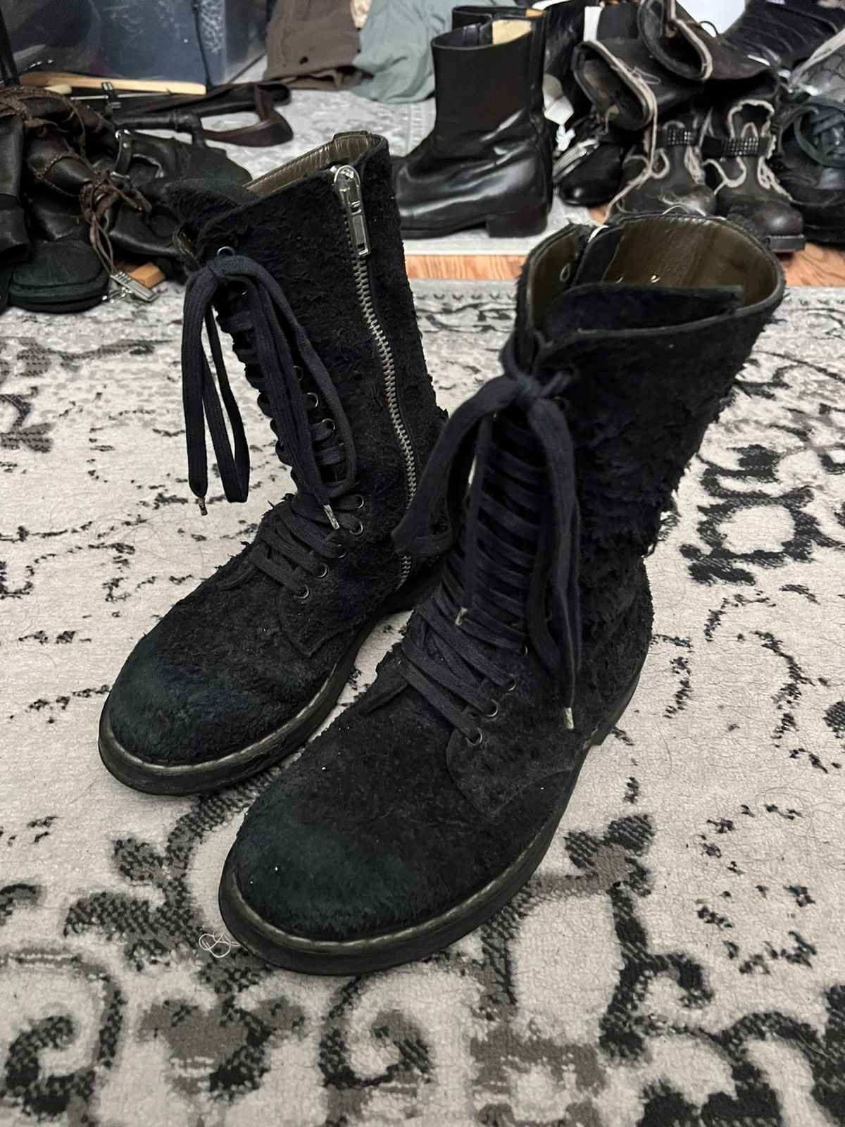 Rick Owens Rick Owen’s destroyed suede ranger boots Size US 8.5 / EU 41-42 - 2 Thumbnail