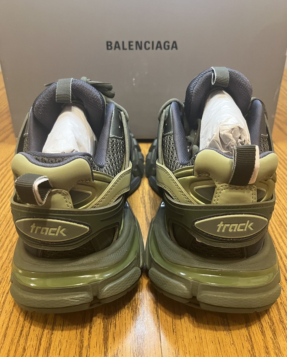Balenciaga Balenciaga Track Sneaker (Green/Navy) Size US 8 / EU 41 - 5 Thumbnail