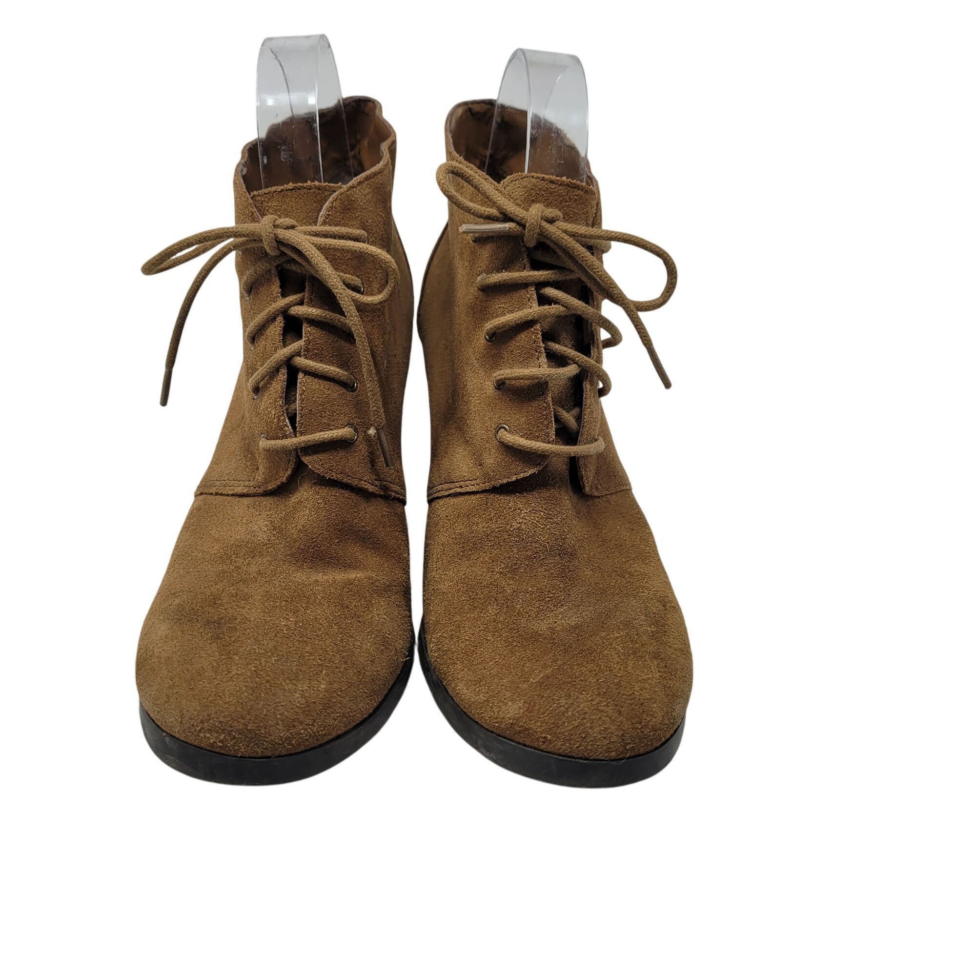 Franco Sarto Franco Sarto Womens Wenda Ankle Boots 8.5 Leather Upper Brow Size US 8.5 / IT 38.5 - 4 Thumbnail