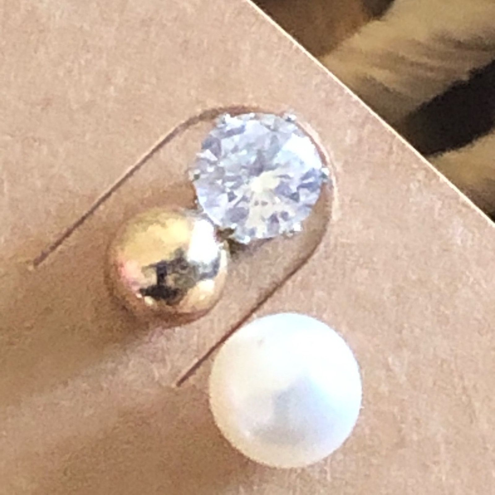 Vintage Vintage lot of three pairs stud post earrings Size ONE SIZE - 3 Thumbnail