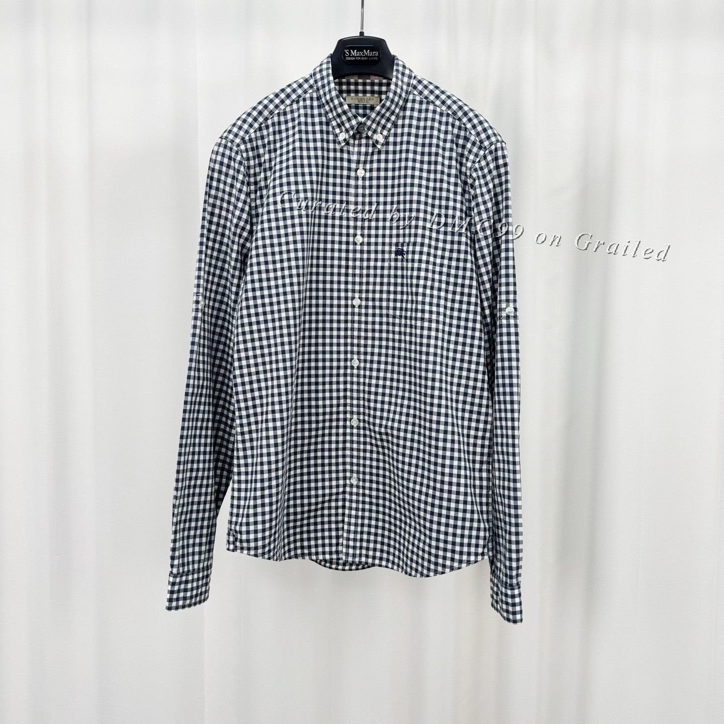 Burberry Burberry Embroidered War Horse Check Long Sleeve Shirt Size US M / EU 48-50 / 2 - 1 Thumbnail