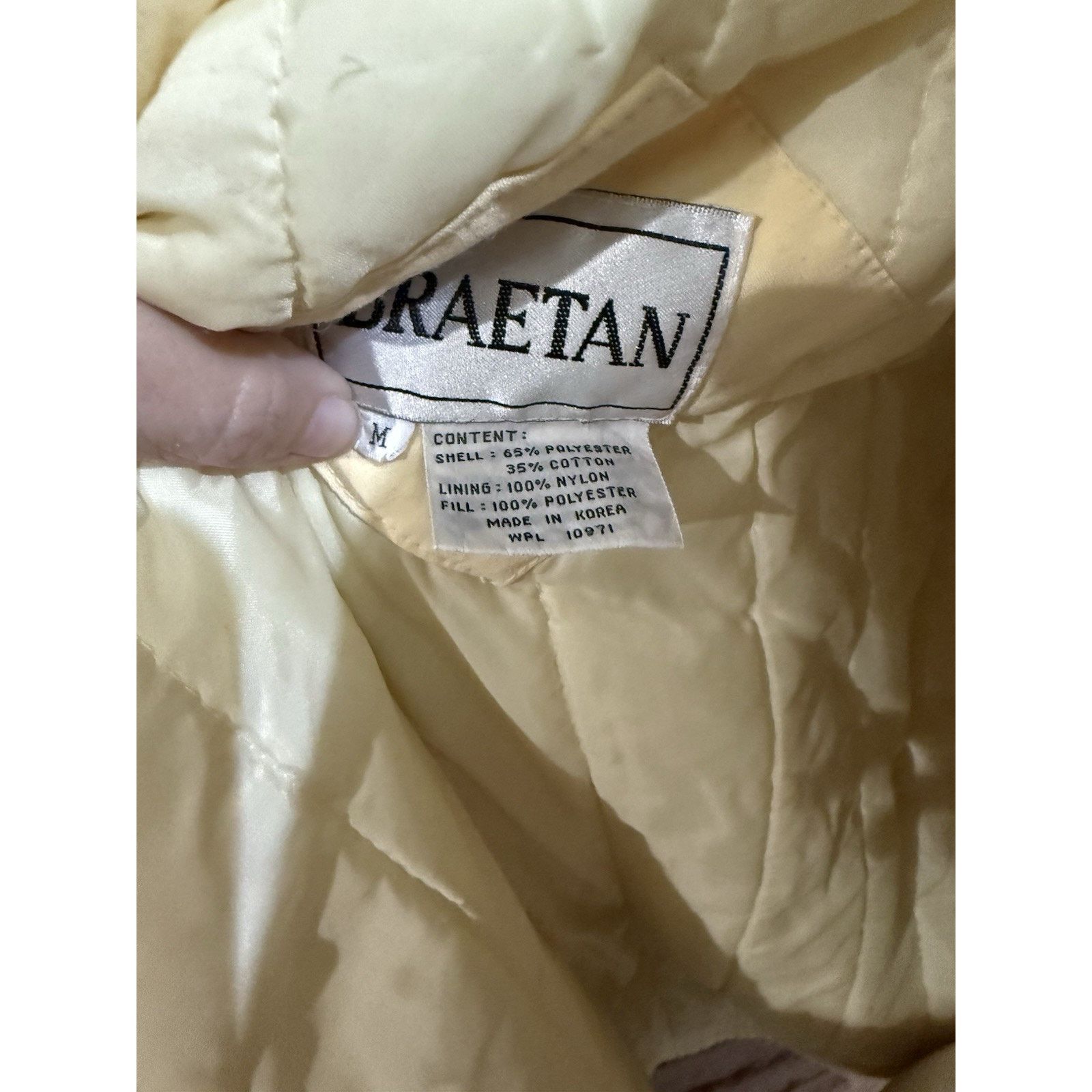 Other VTG Braetan Jacket ski Puffer 90’s yellow M Retro Snap Zip Size L / US 10 / IT 46 - 5 Thumbnail