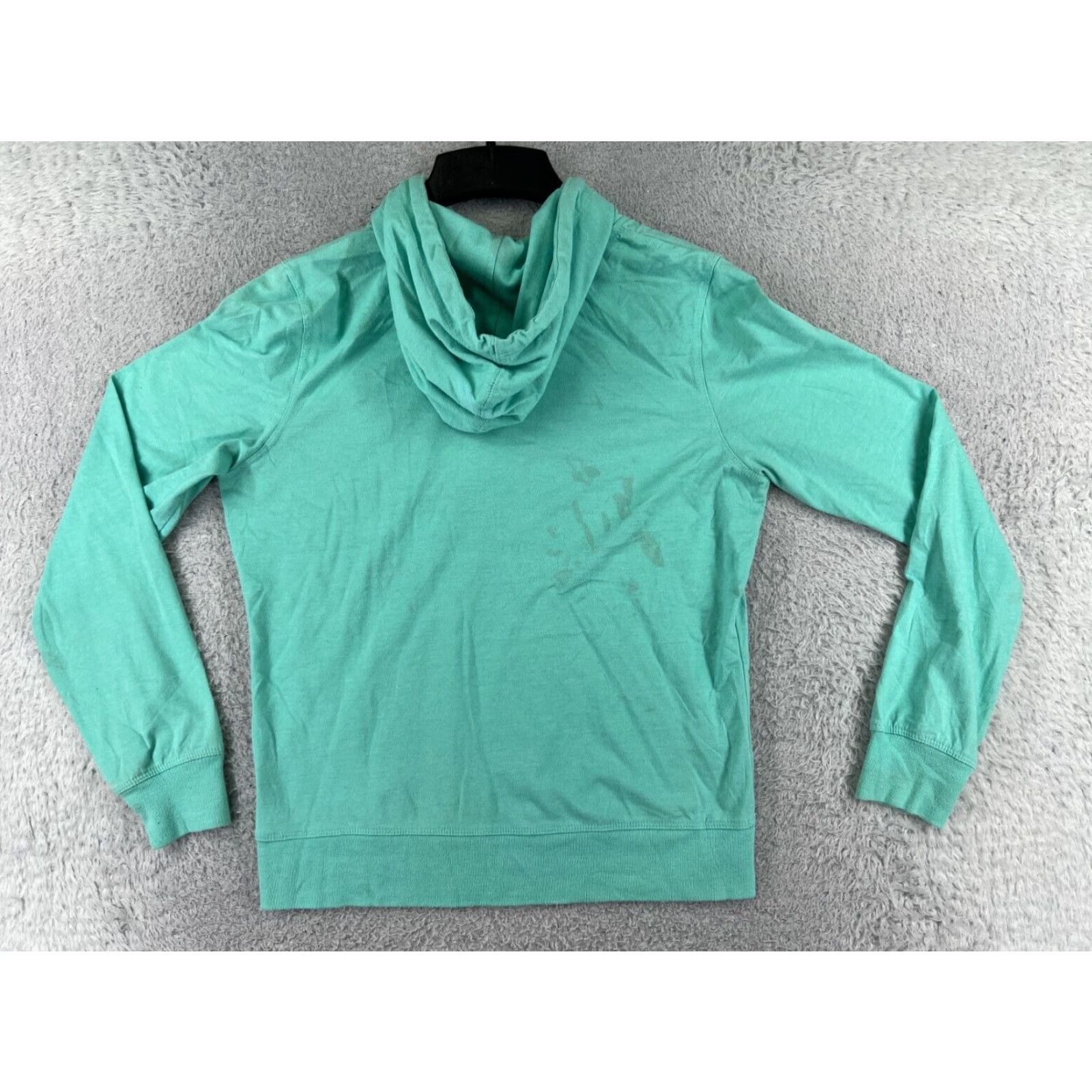 The North Face The North Face Hoodie Womens Large Teal Kangaroo Pocket Cotton Jersey Size L / US 10 / IT 46 - 2 Thumbnail