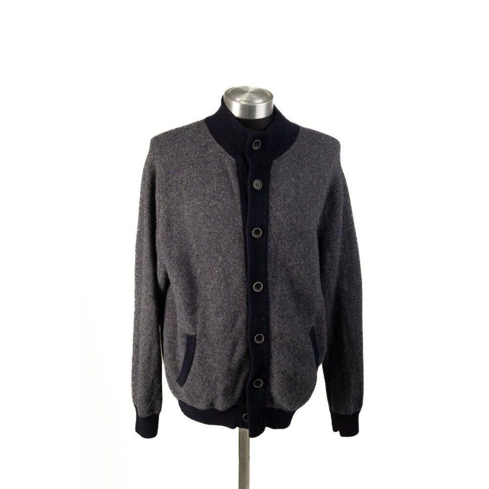 Other Emozioni Uomo Cardigan Sweater Men's Size XL Gray Wool Blen Size US XL / EU 56 / 4 - 1 Thumbnail