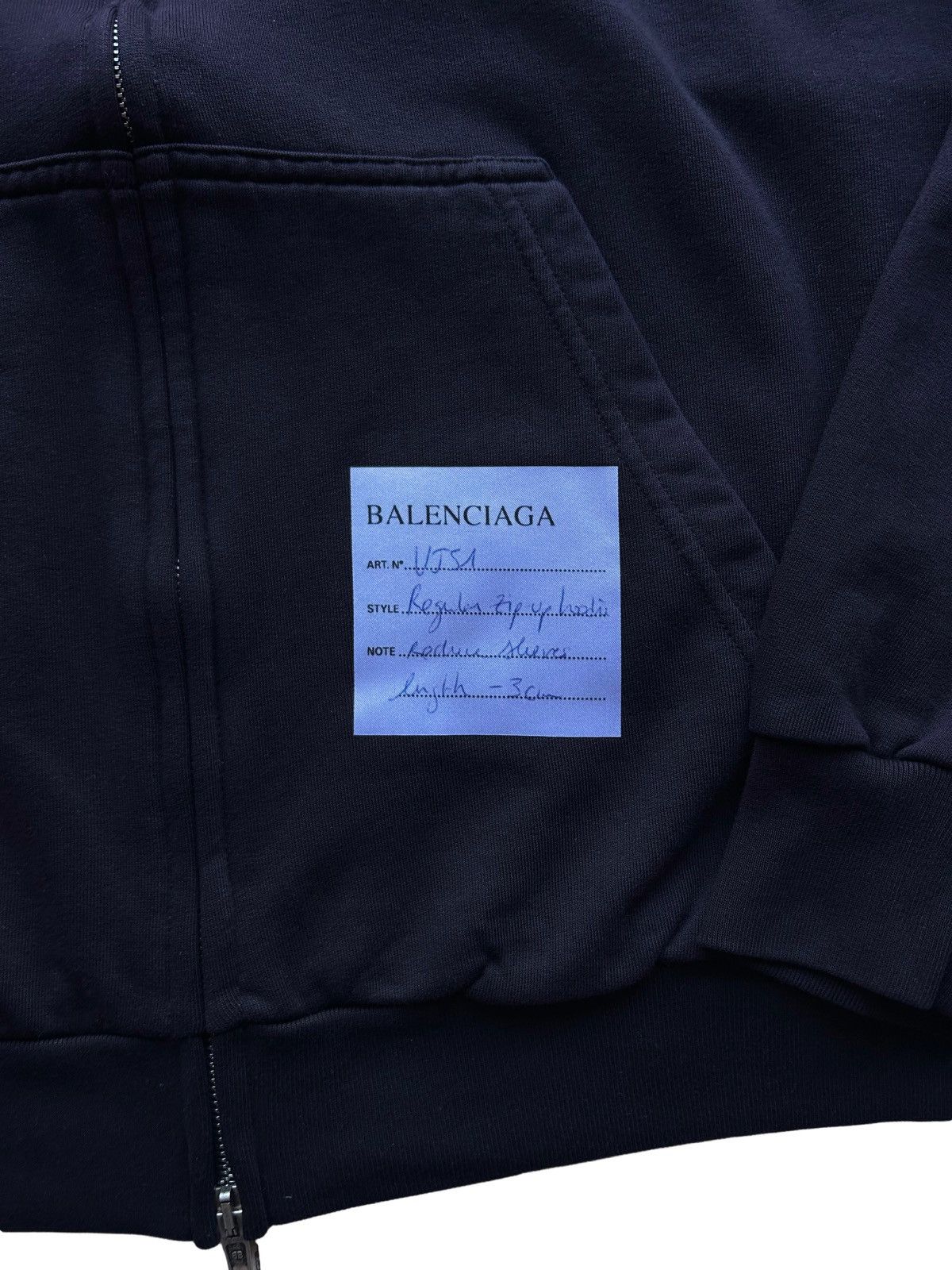 Balenciaga Balenciaga Regular Zip-Up Hoodie Size US S / EU 44-46 / 1 - 2 Thumbnail