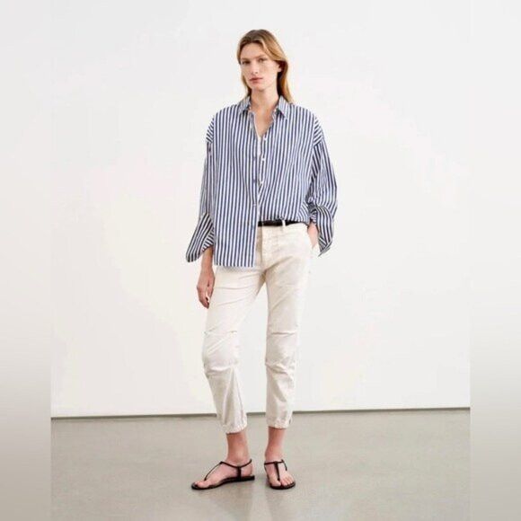 Nili Lotan Nili Lotan Cropped Military Pants in Eggshell - 6 🇺🇸 Size 28" / US 6 / IT 42 - 1 Thumbnail