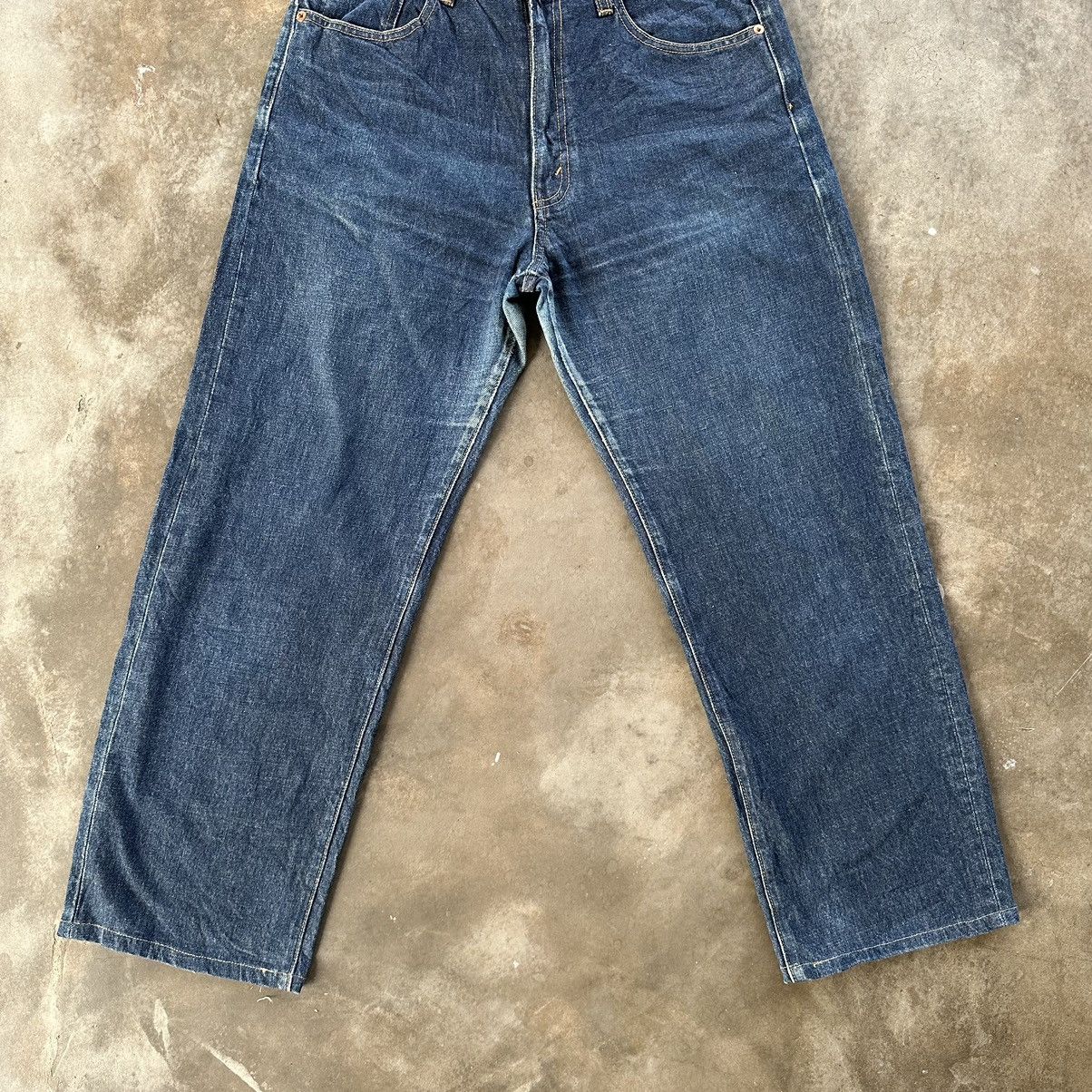 Japanese Brand Vintage Bobson Sick Pant Faded Denim Jean W30 Size US 30 / EU 46 - 2 Thumbnail