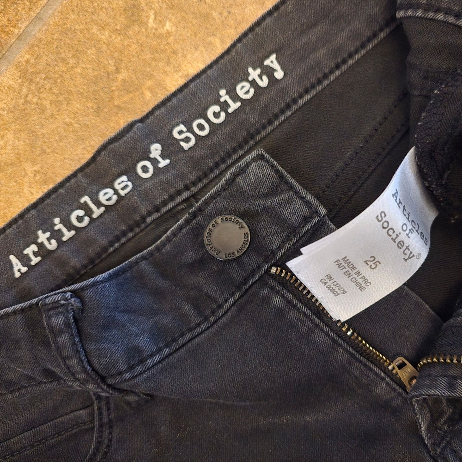 Other Black Denim | ARTICLES OF SOCIETY | Skinny Jean Size 25" / US 0 / IT 36 - 3 Thumbnail