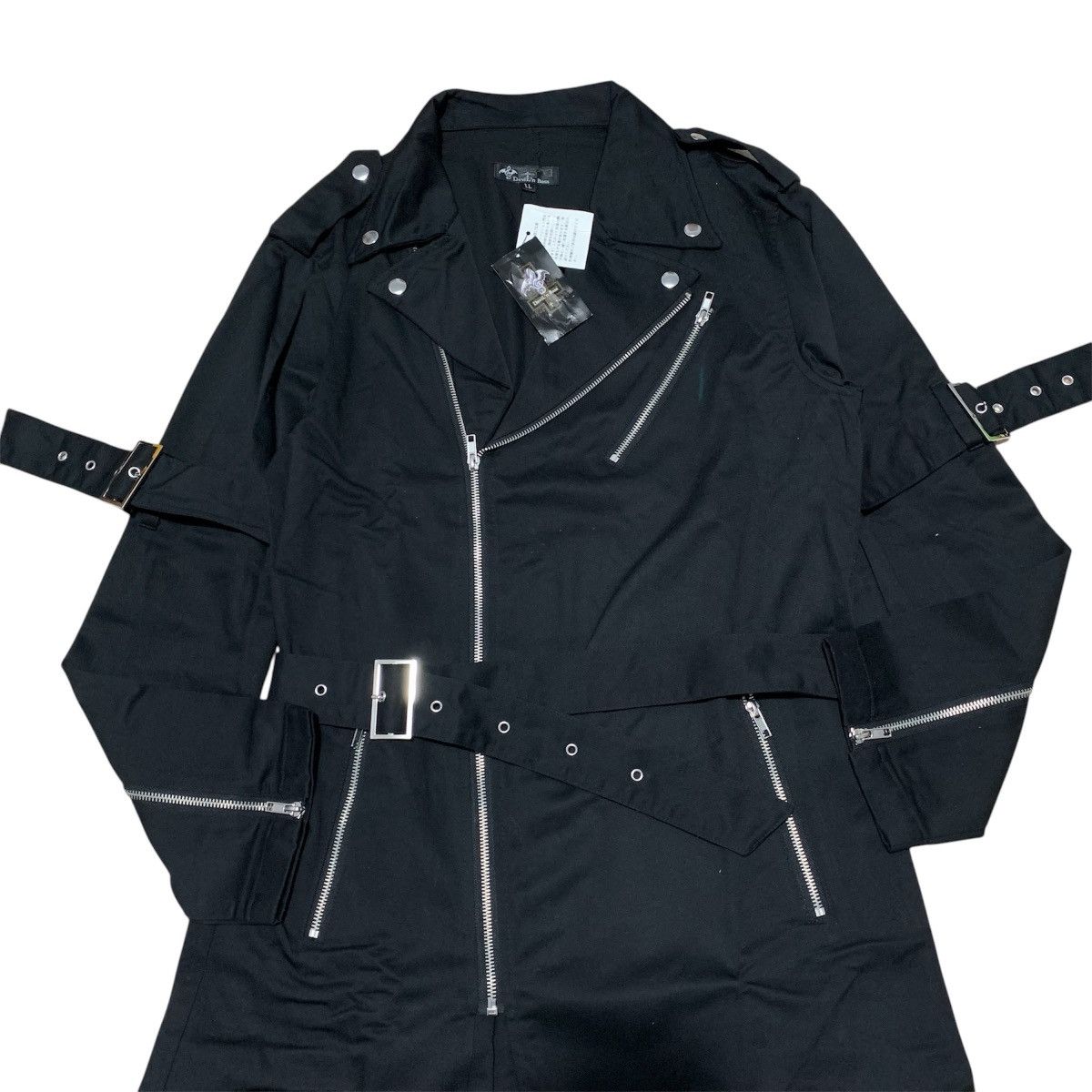 Japanese Brand Devil N Bass Asymmetrical Long Coat Gothic Vkeii Lgb Style Size US L / EU 52-54 / 3 - 2 Thumbnail