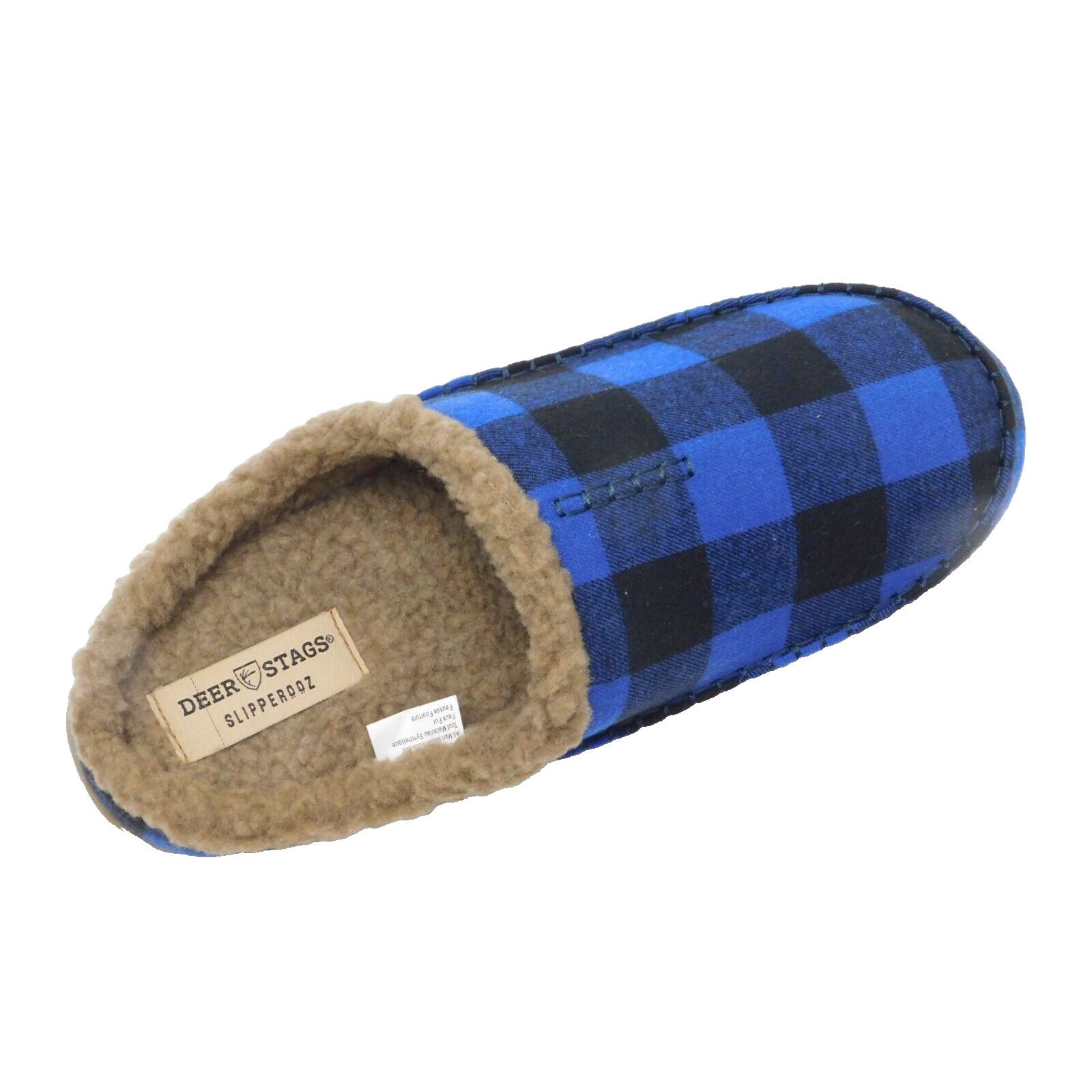 Other M71 Deer Stags Men' Blue Plaid Shock Absorption Slipper 13 M Size US 13 / EU 46 - 6 Thumbnail