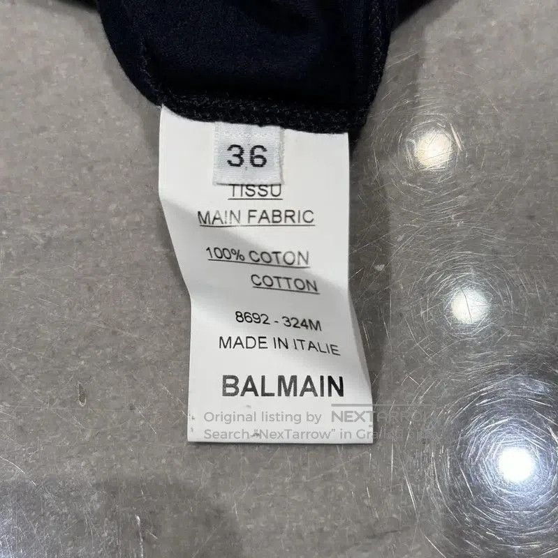 Balmain Balmain Sleeveless Black Logo T-Shirt for Women . Size S / US 4 / IT 40 - 4 Thumbnail
