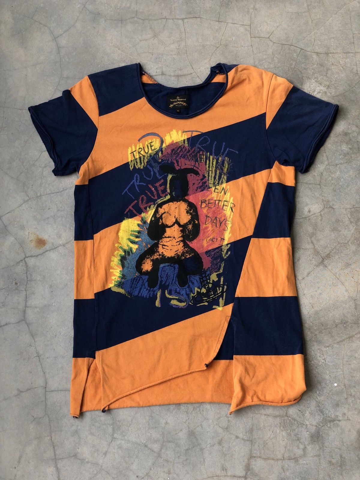 Tシャツ・カットソー VIVIENNE WESTWOOD Men T Shirts 3G010013 J001MK410 Blue Vivienne Westwood VIVIENNE WESTWOOD Men T-Shirts 3G010013