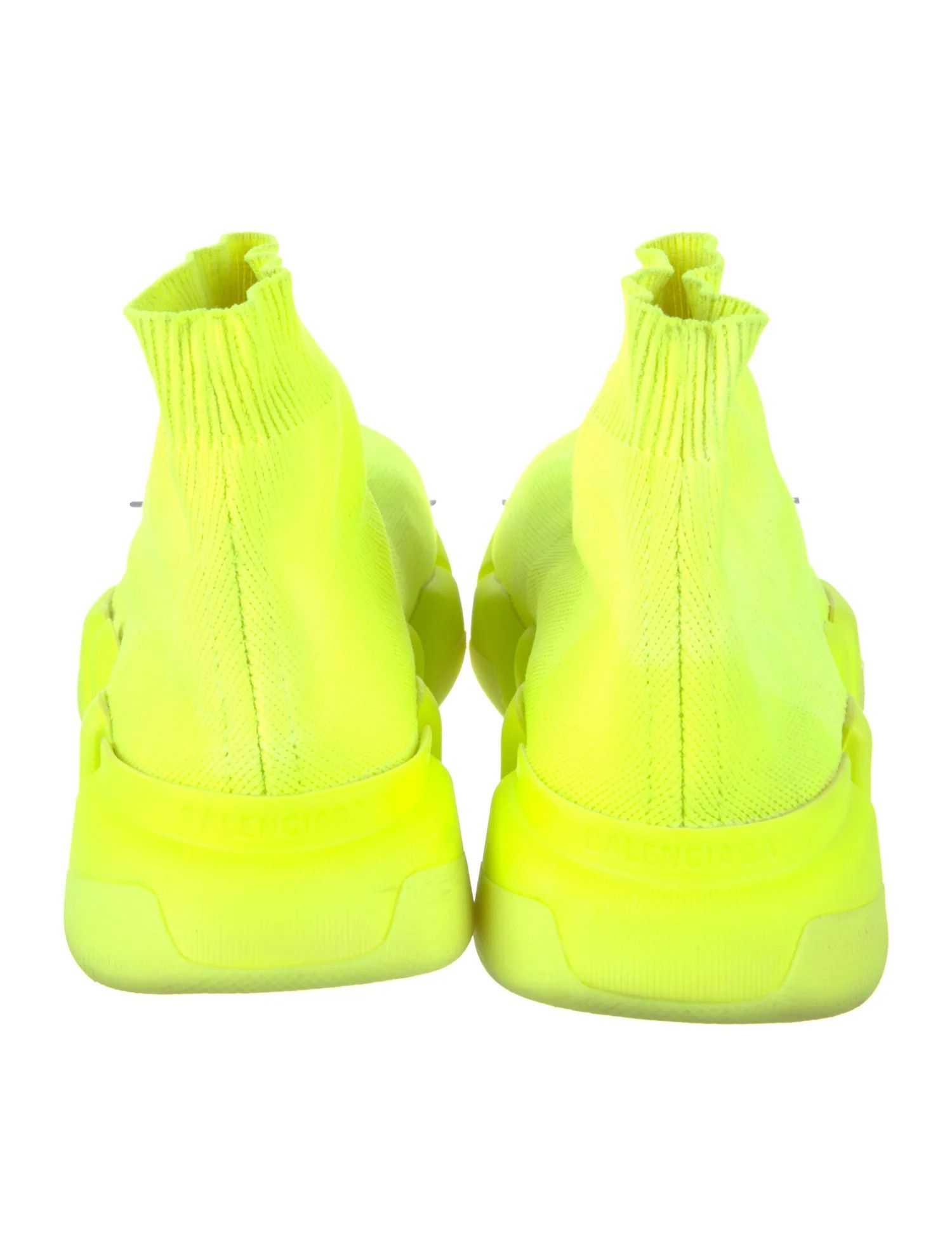 Balenciaga o1bcso1str1024 Speed 2.0 Recycled Knit Sneaker in Acid Lime Size US 12 / IT 42 - 4 Thumbnail