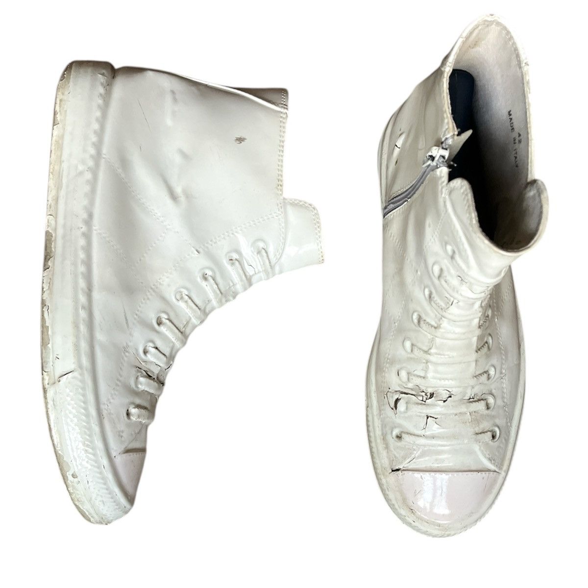 Maison Margiela RARE margiela dipped canvas high top | Grailed
