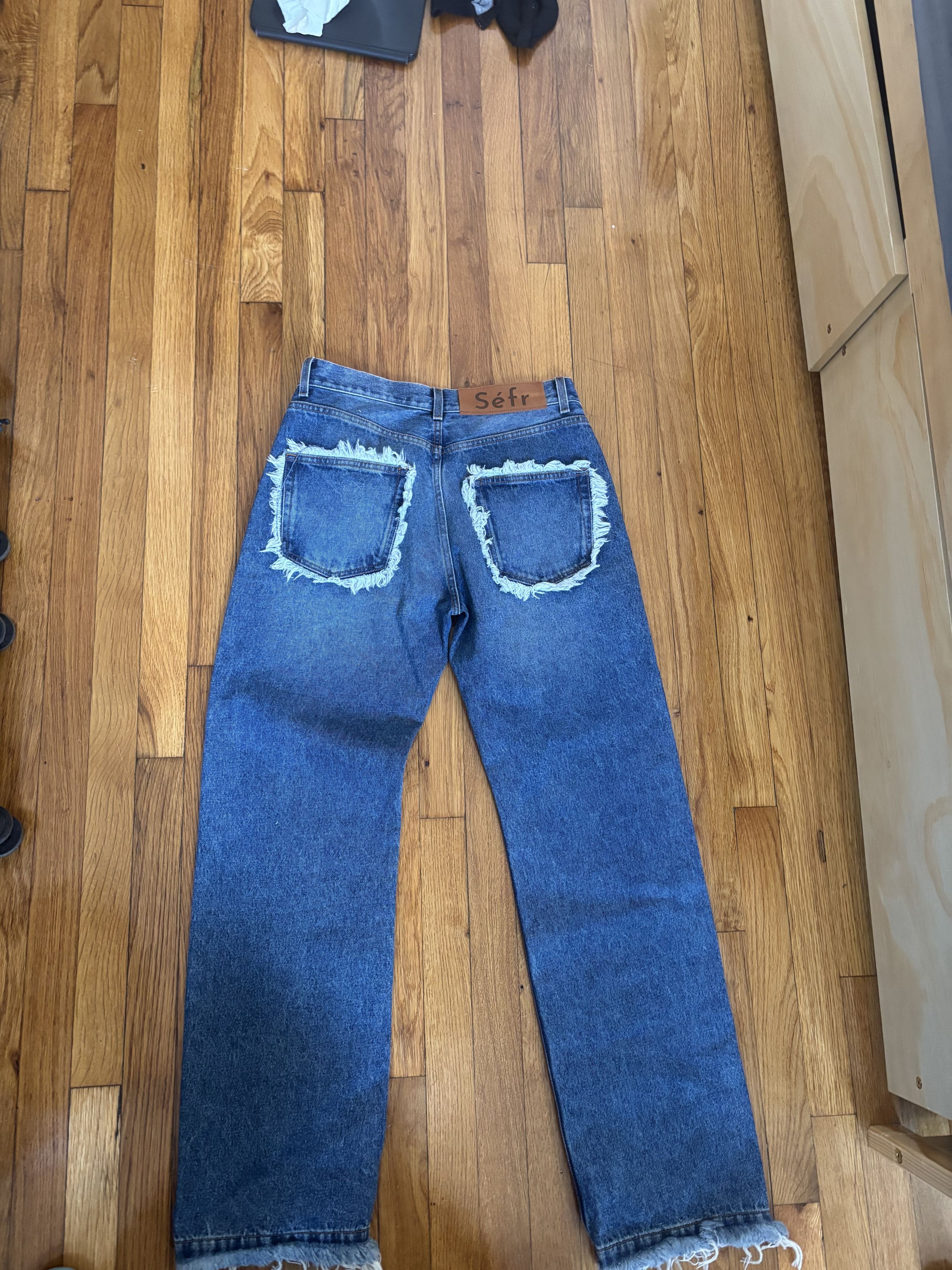 Sefr Frayed Cut Jeans Size US 30 / EU 46 - 8 Thumbnail