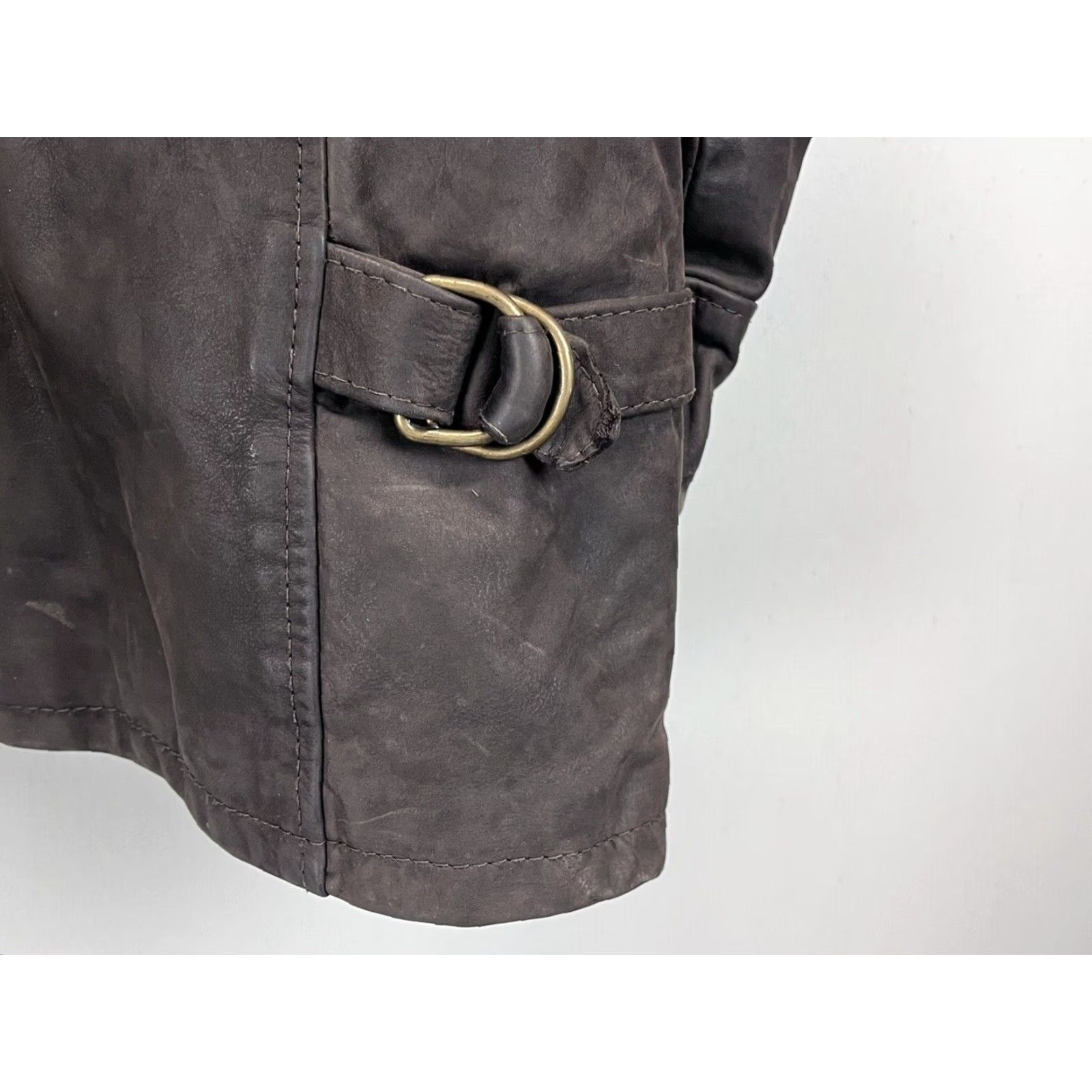 Vera Pelle VINTAGE Vera Pelle Leather Coat Mens XL Brown Italian Leather Fall Winter Casual Business All Seasons Lined Size US XL / EU 56 / 4 - 5 Thumbnail