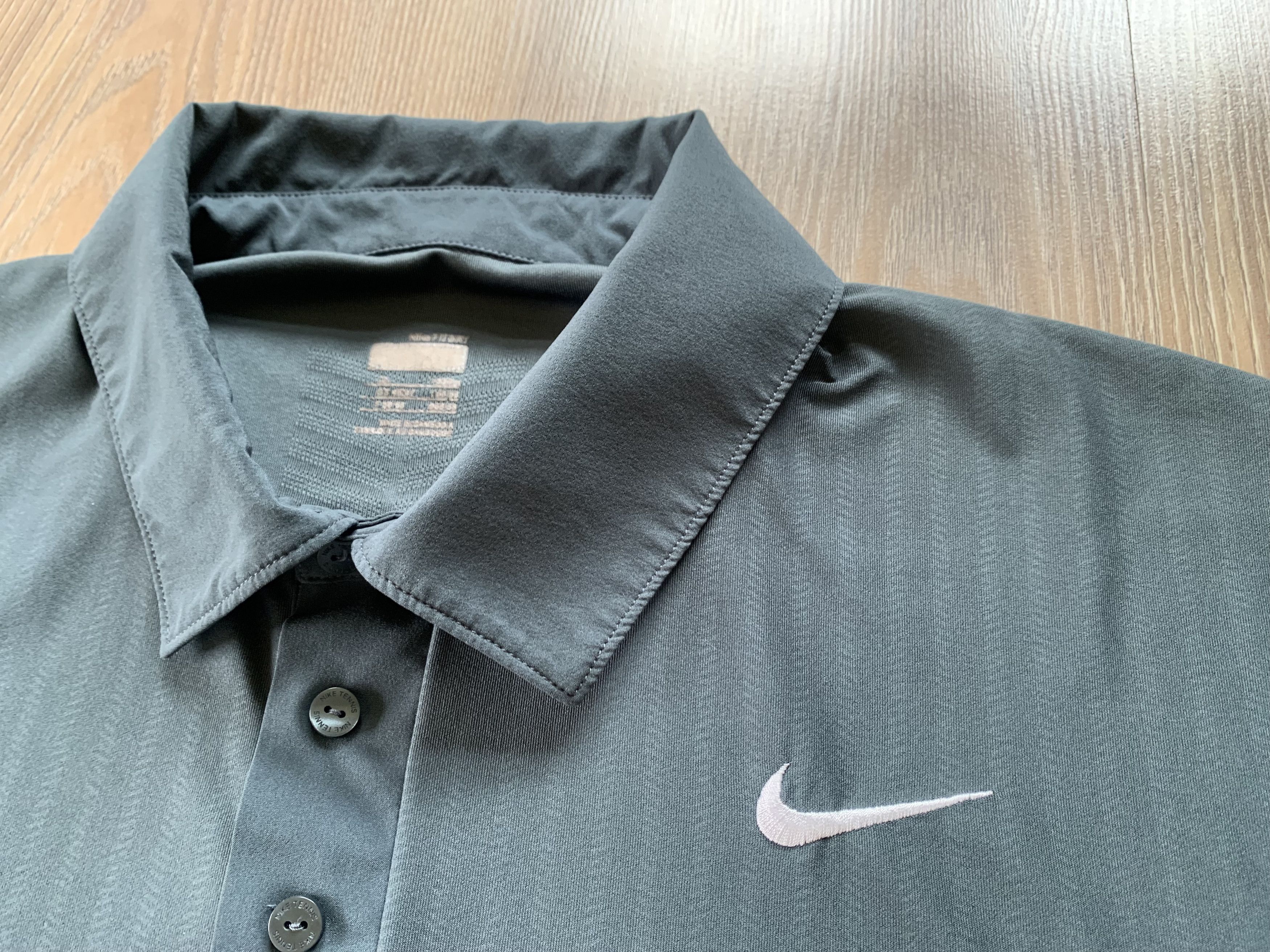 Nike Nike Tennis Grey Sport Training Polo Shirt Size US L / EU 52-54 / 3 - 5 Thumbnail