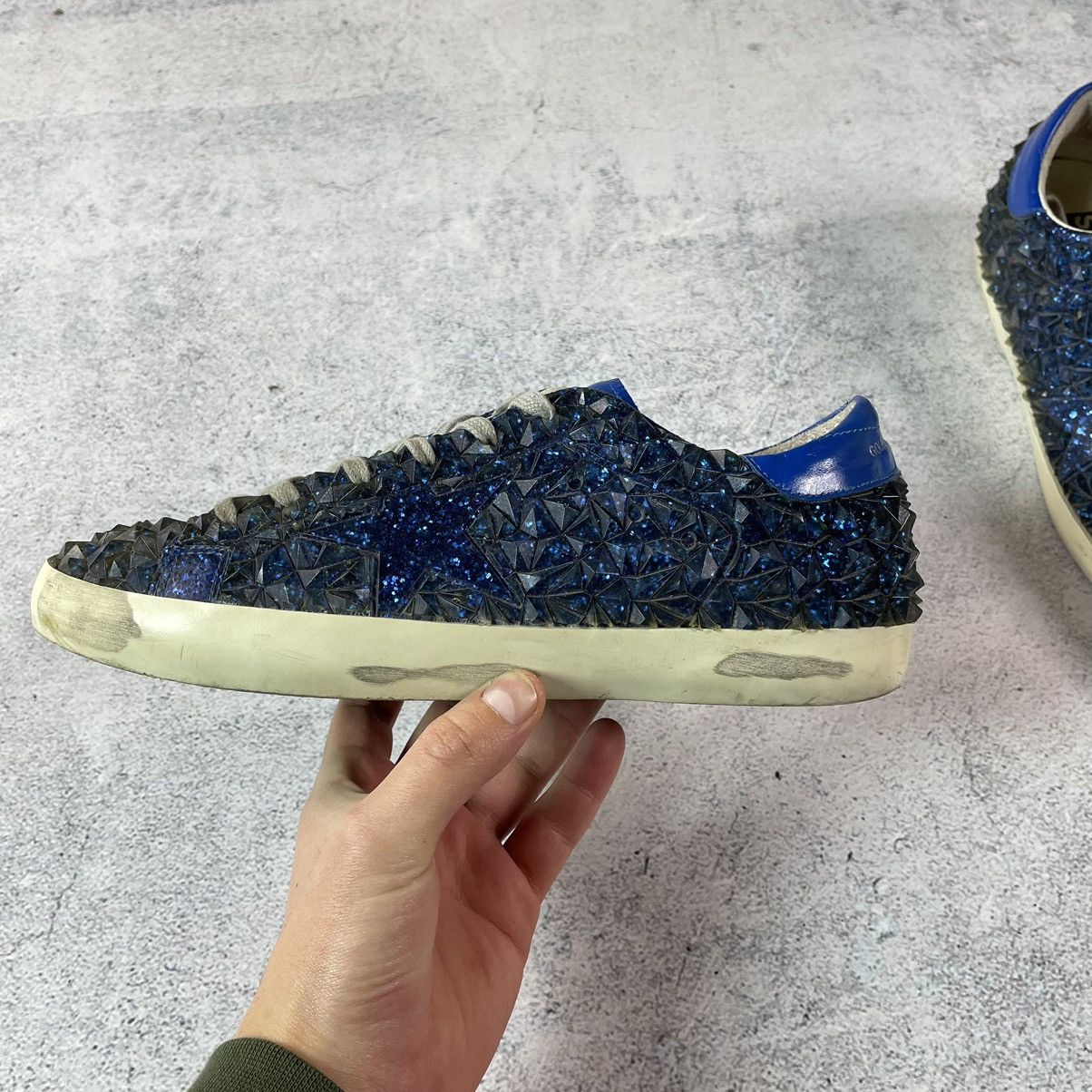 Golden Goose GOLDEN GOOSE SUPERSTAR 3D Crystal effect Glitter Sneakers Size US 9 / IT 39 - 3 Thumbnail