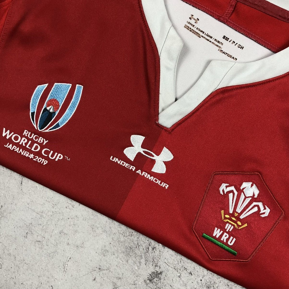 Under Armour Japan Wales WRU Rugby World Cup 2019 Home Jersey Size US S / EU 44-46 / 1 - 8 Thumbnail