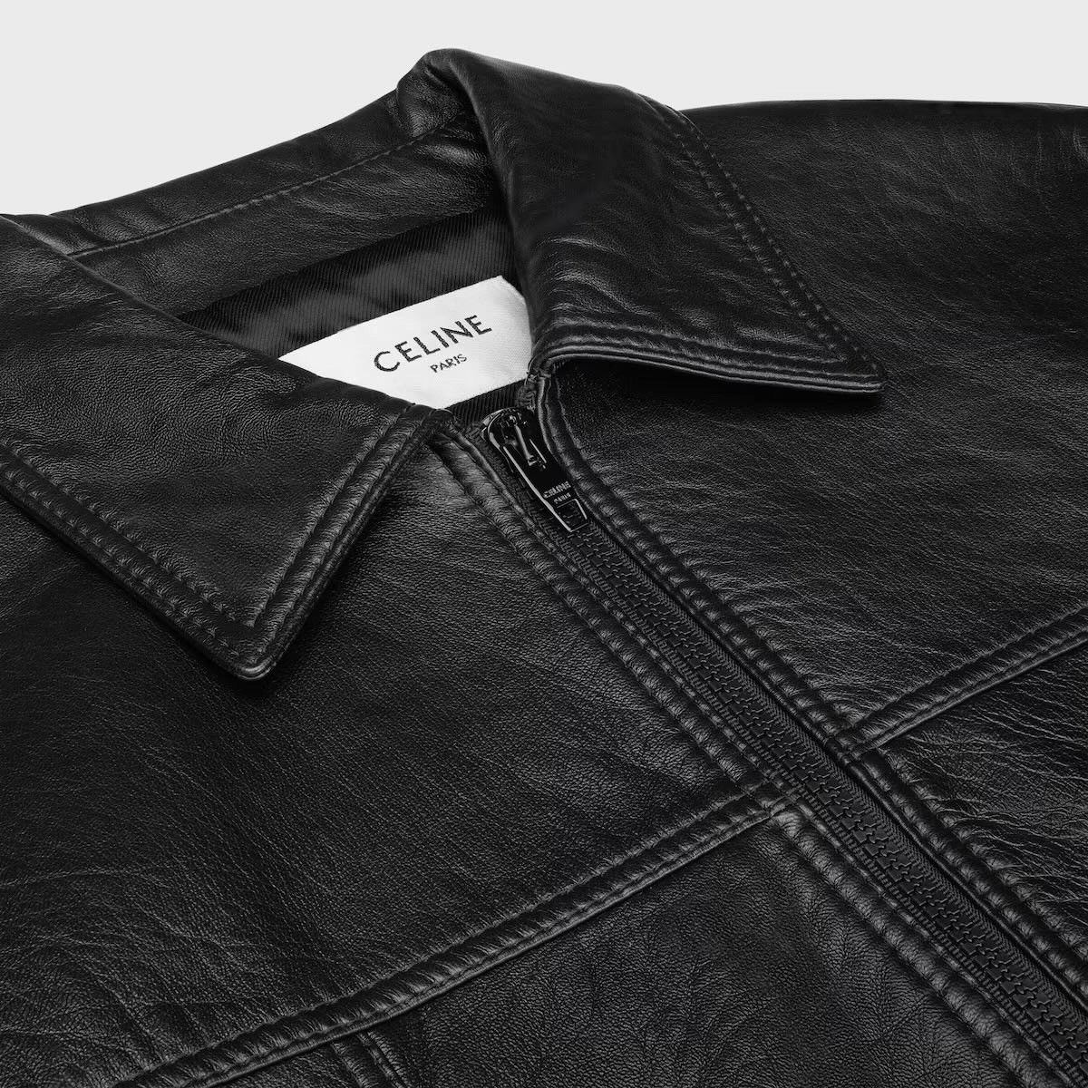 Celine Rare — Celine SS25 Leather Jacket worn by Hedi Size US M / EU 48-50 / 2 - 11 Thumbnail