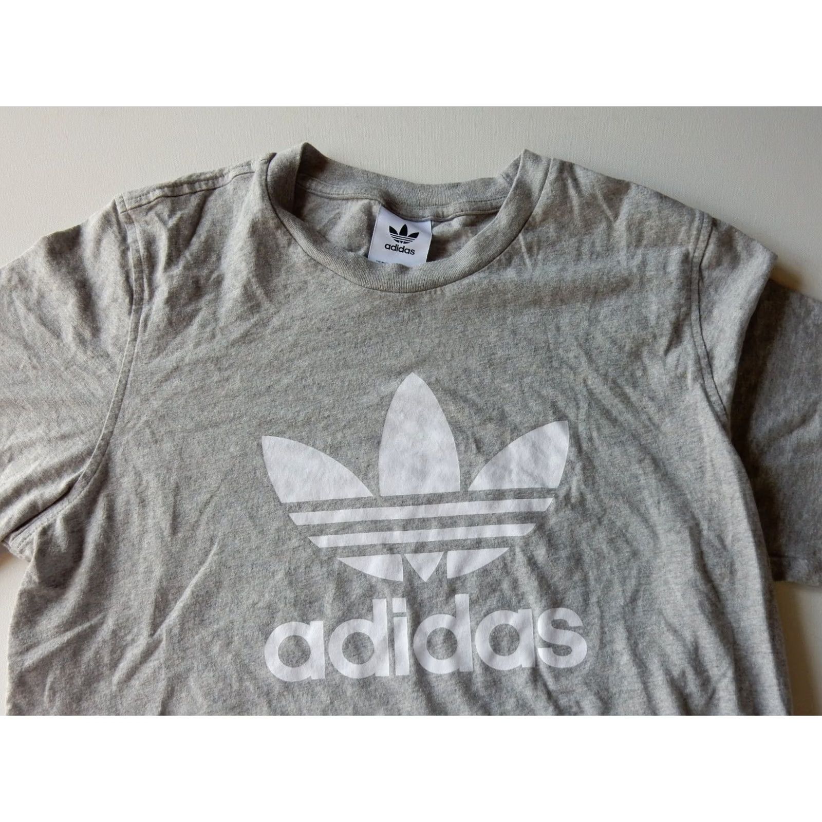 Adidas Adidas Mens Short Sleeve T-Shirt M Regular Gray Shirt Mens Size US M / EU 48-50 / 2 - 2 Thumbnail