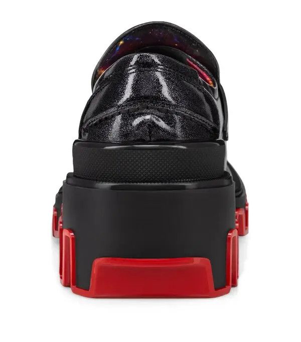Christian Louboutin oc11z0325 The Amazing Loubi Flat Patent Cosmos in Black Size US 11 / EU 44 - 4 Thumbnail