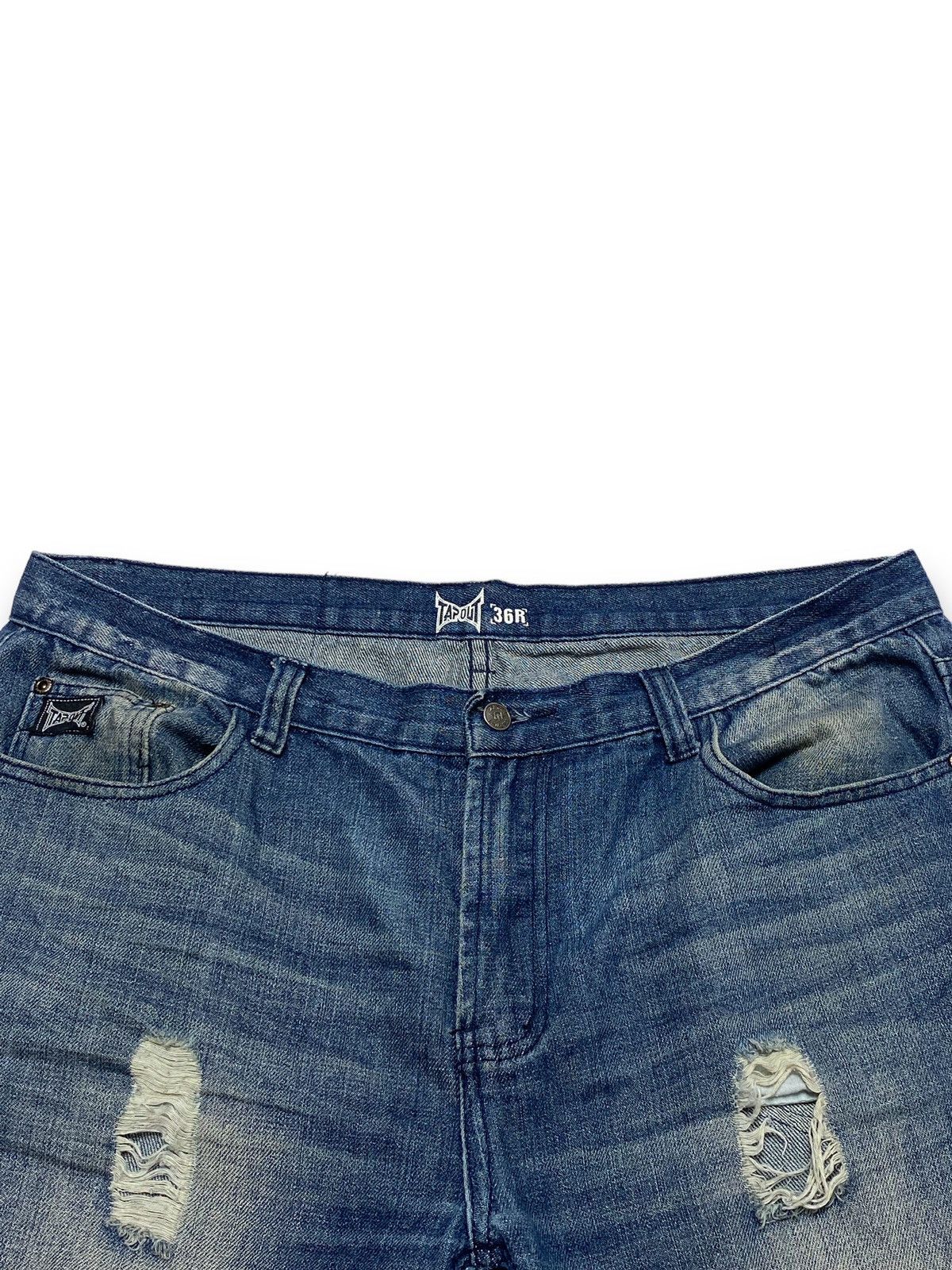 Tapout Vintage TAPOUT USA Flag Denim Baggy Jeans Y2k Size US 36 / EU 52 - 5 Thumbnail
