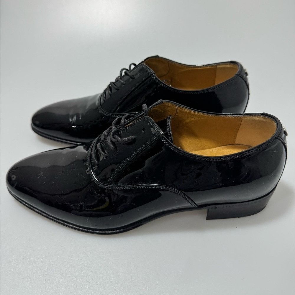 Gucci Gucci Worsh GG Patent leather Lace-Up Shoes Black Men’s Size Size US 6 / EU 39 - 3 Thumbnail